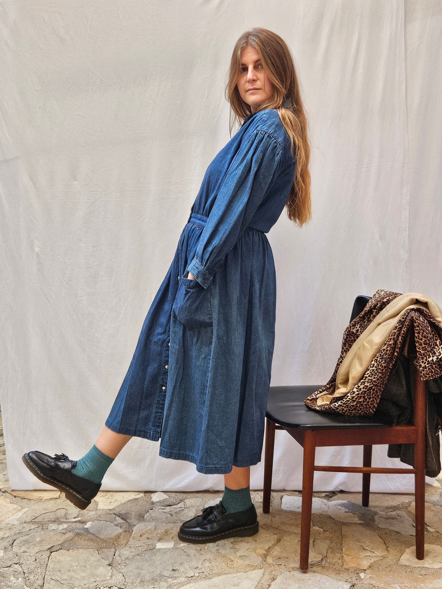 Robe en jean