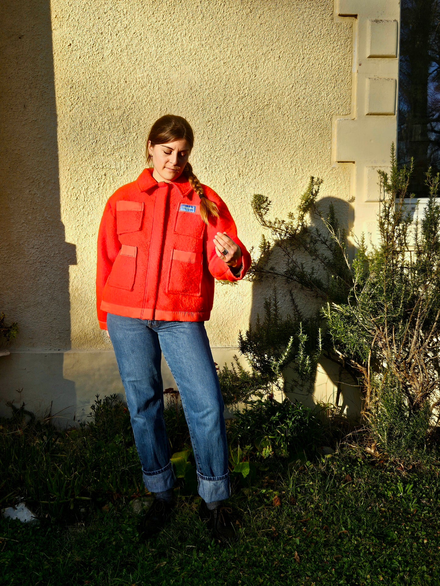 Veste couverture rouge