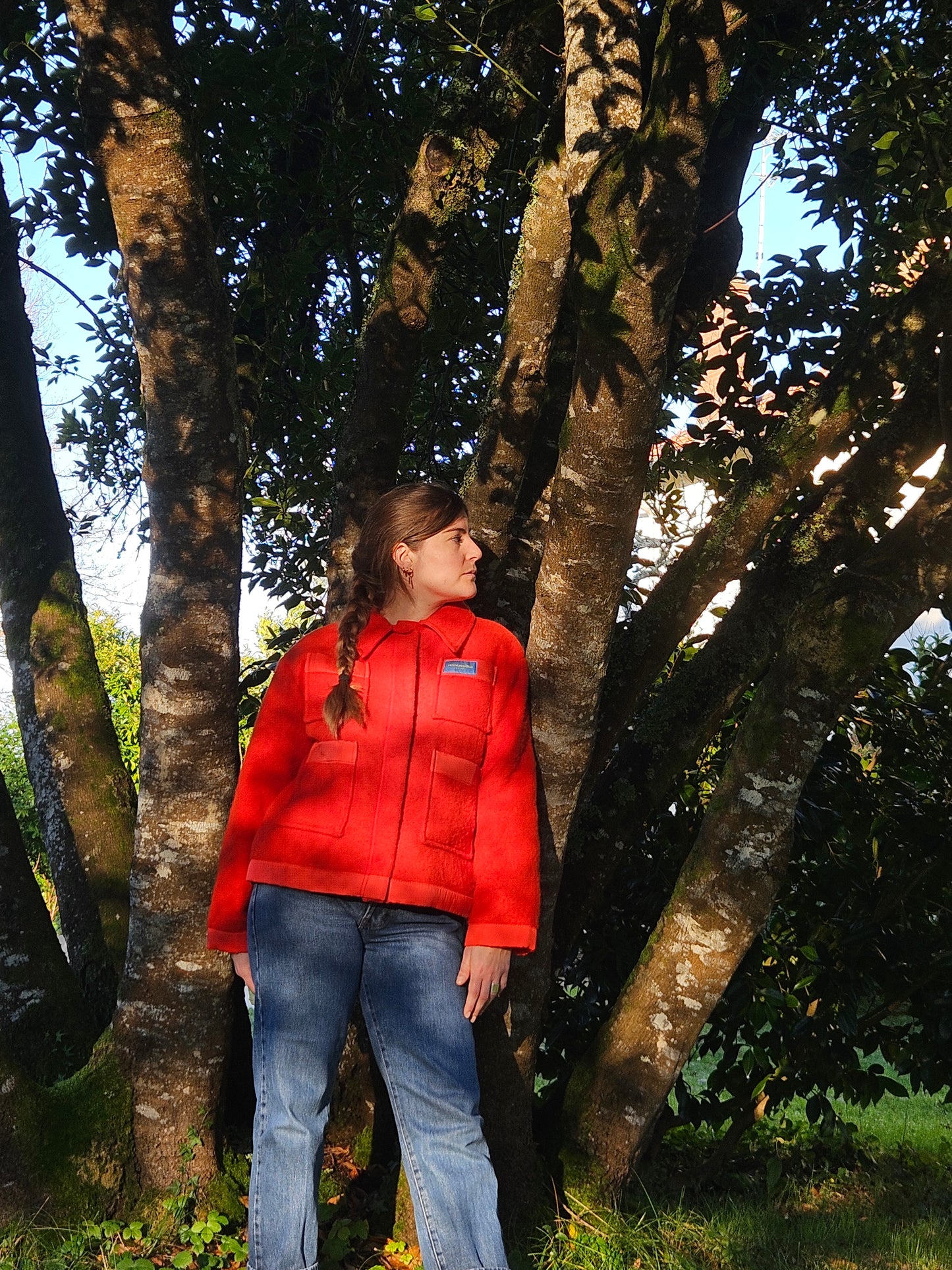 Veste couverture rouge