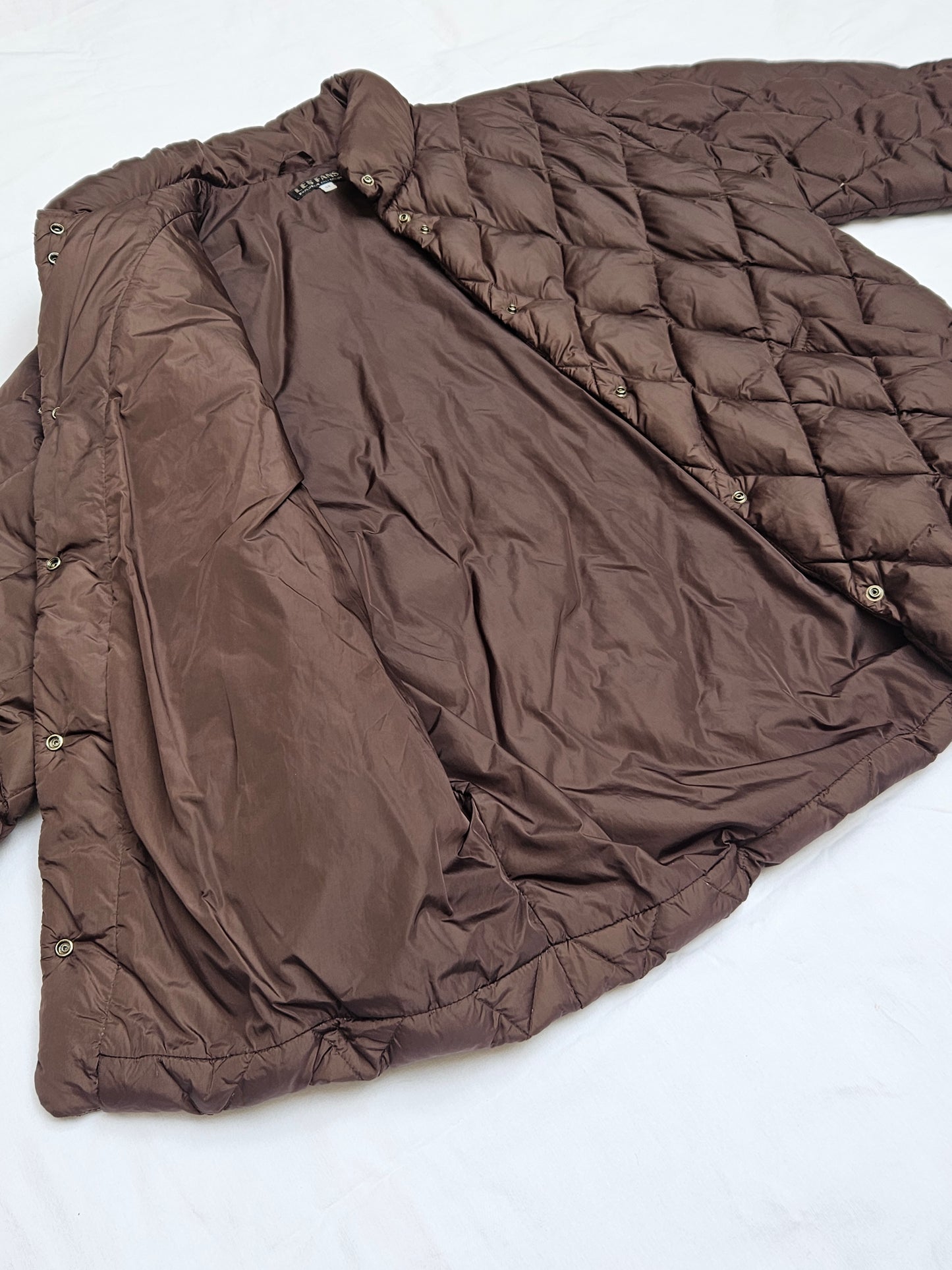 Doudoune marron rembourrage plumes