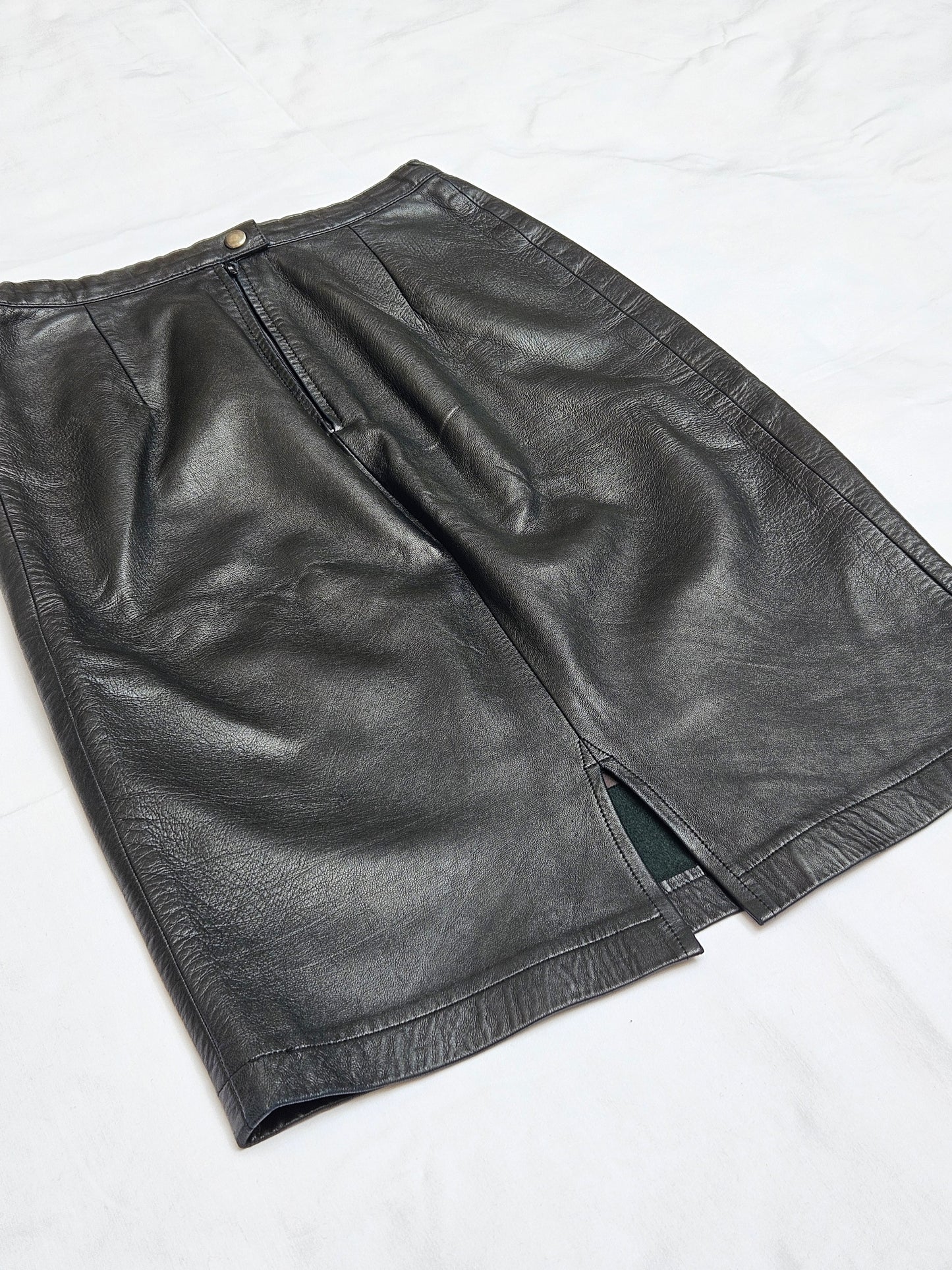 Jupe en cuir