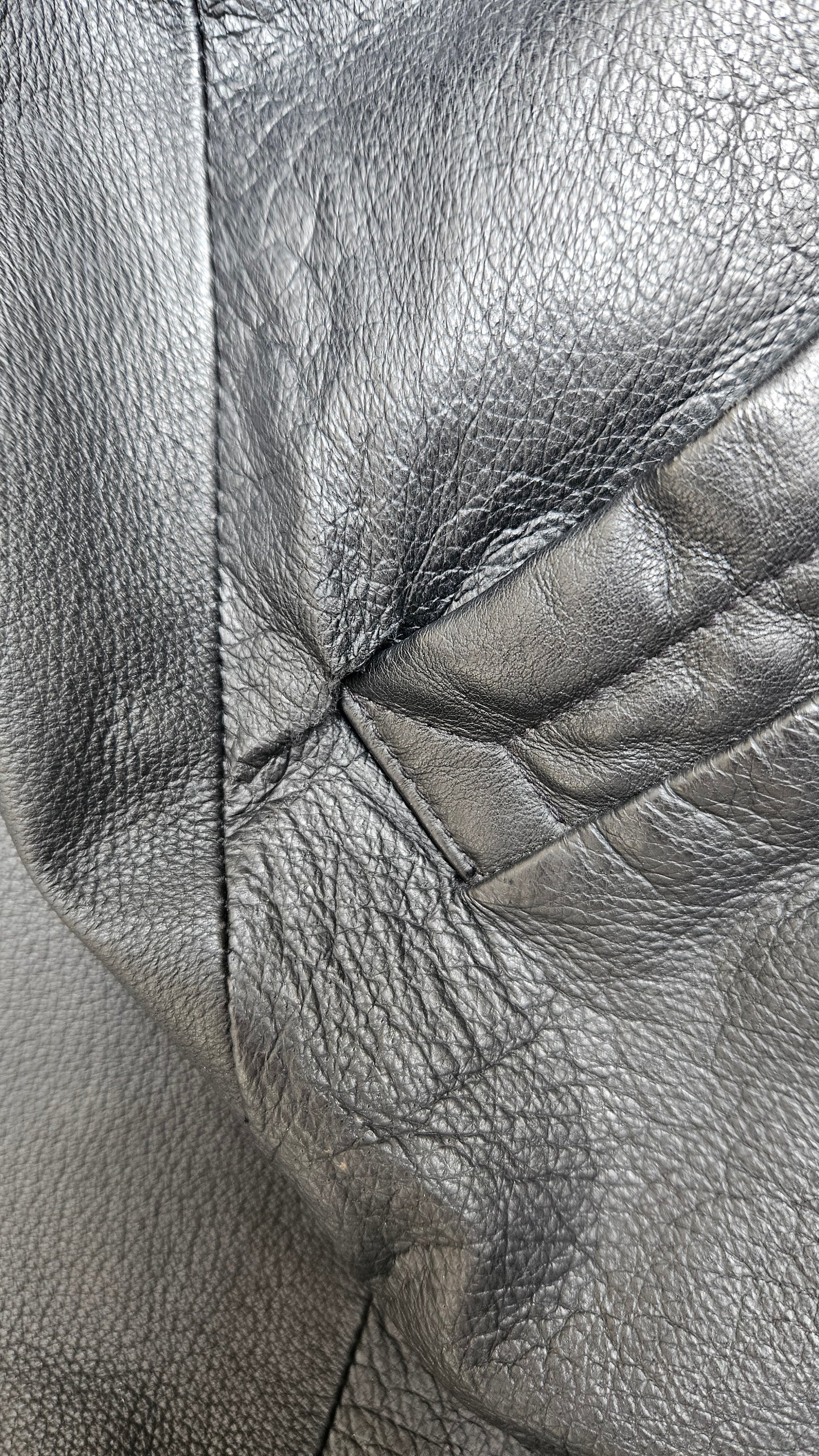 Manteau en cuir rembourré