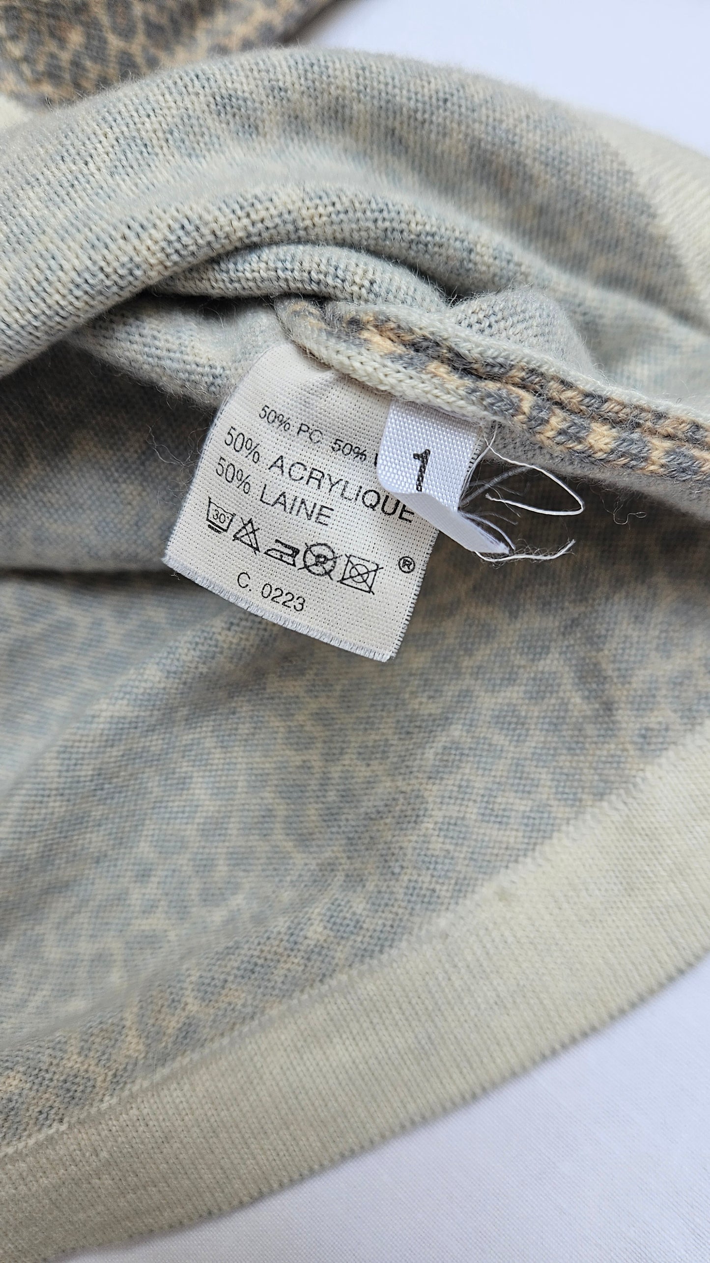 Pull polo léopard