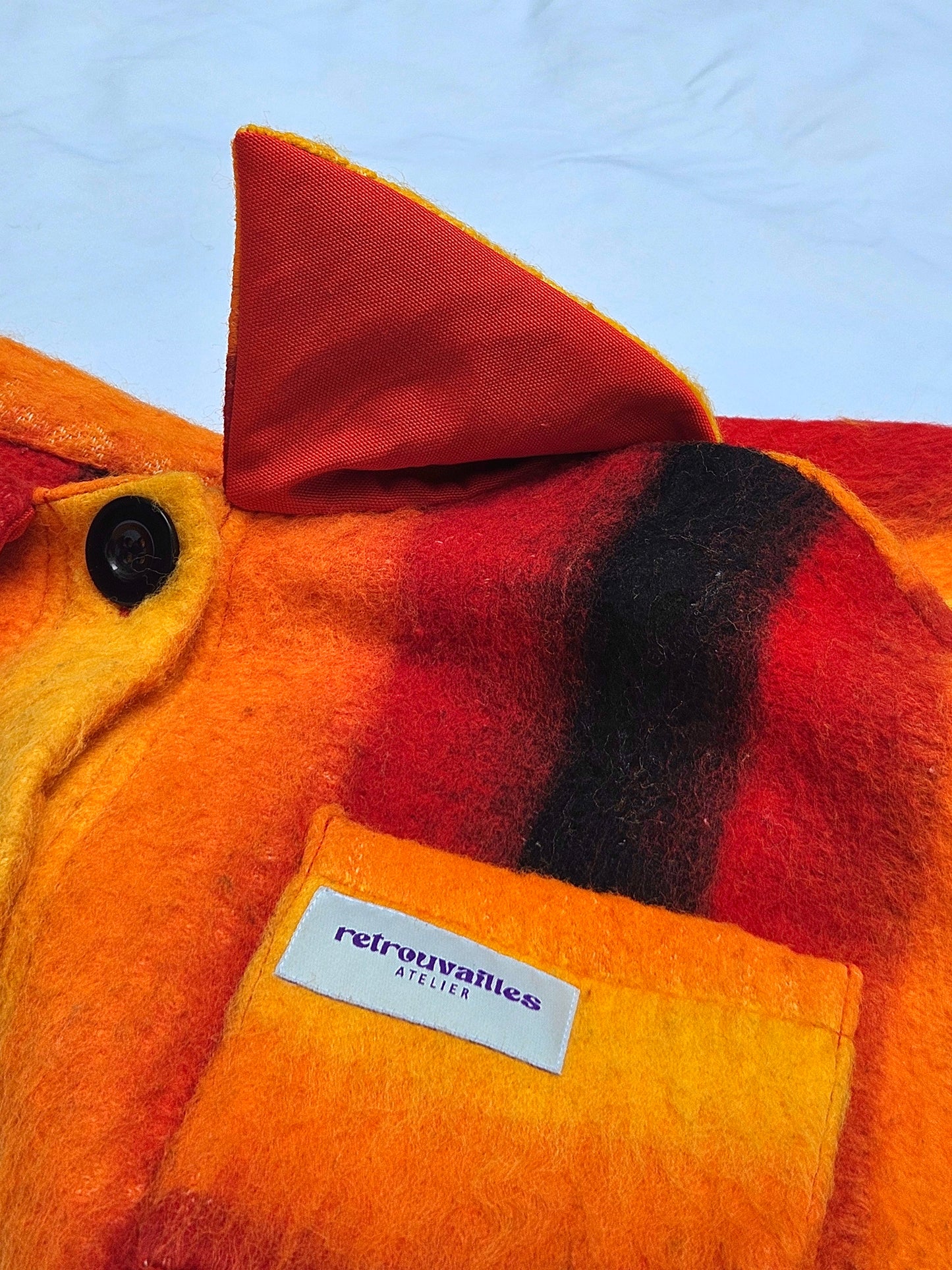 Veste couverture rayée