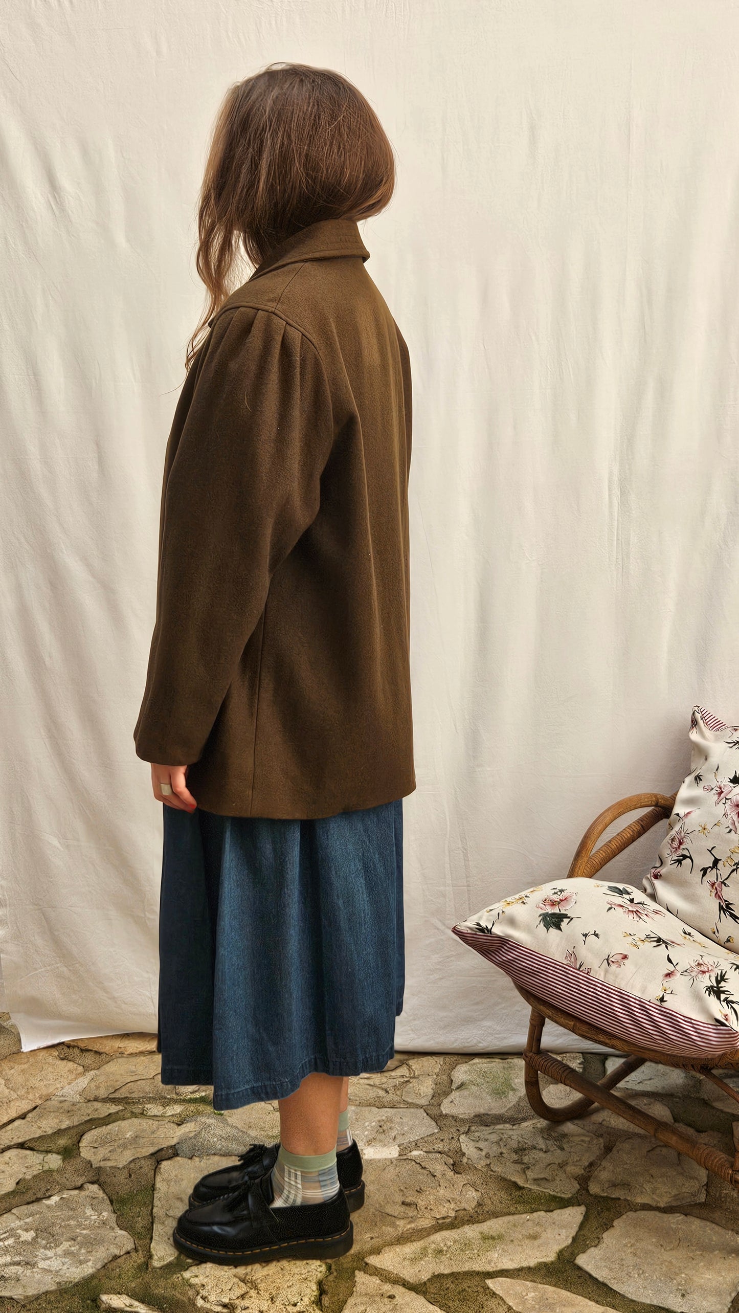 Veste kaki en laine