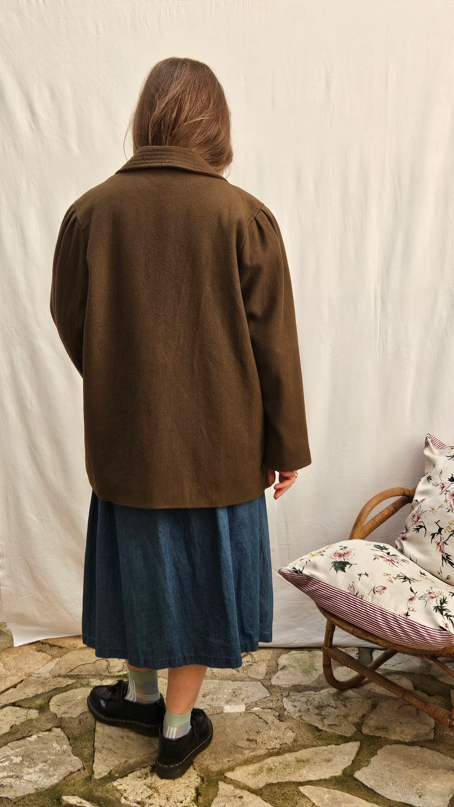 Veste kaki en laine