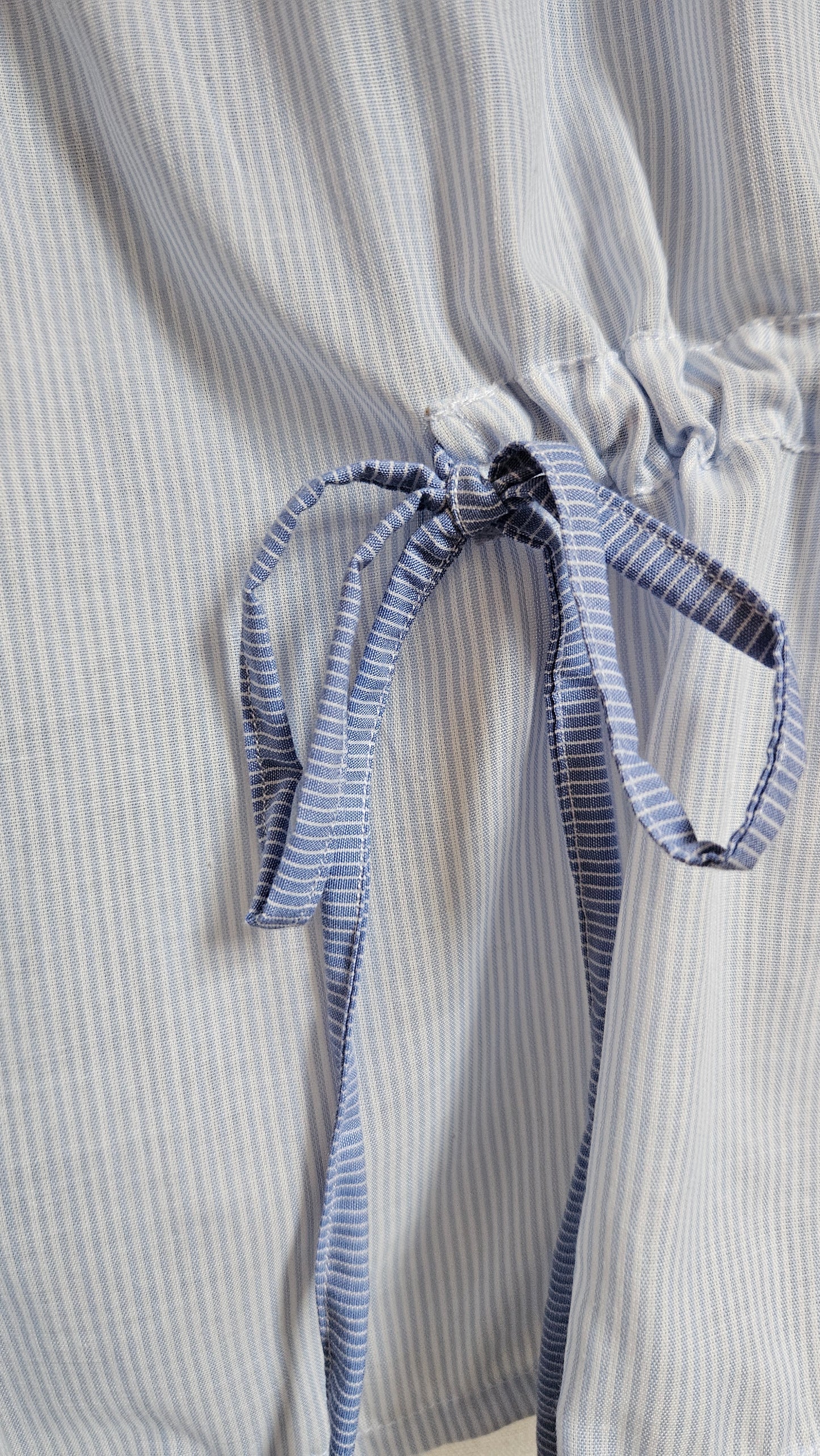 Chemise bicolore poches et fronces dos