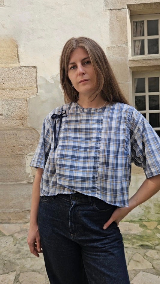 Blouse à nouer dos nu