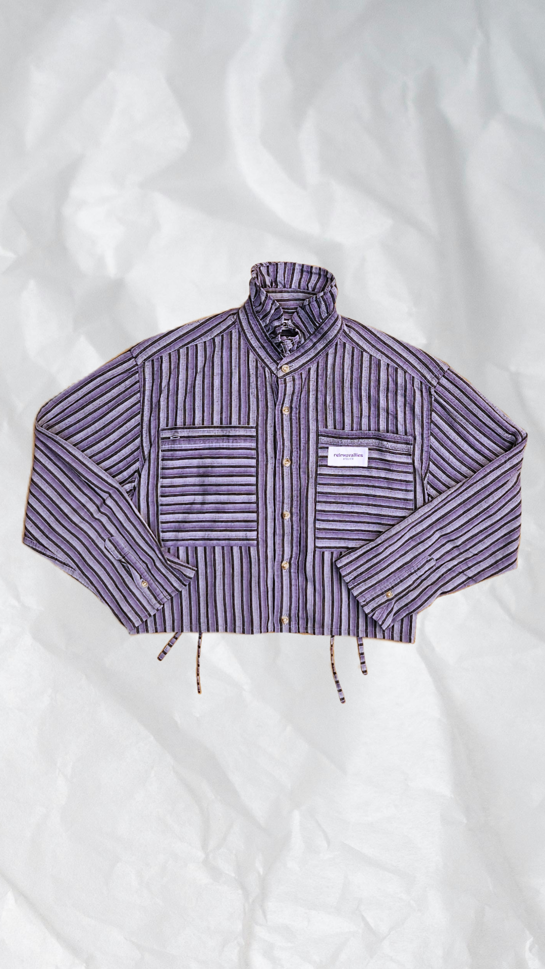 Chemise volants et fronces dos