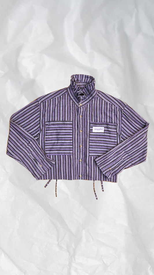 Chemise volants et fronces dos