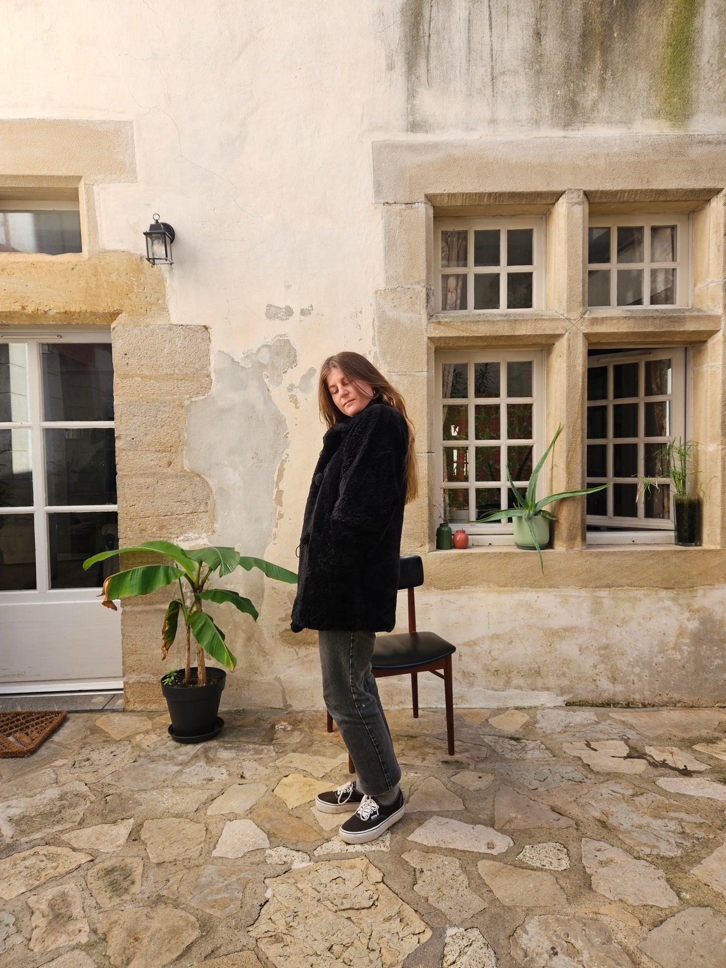 Manteau fausse fourrure