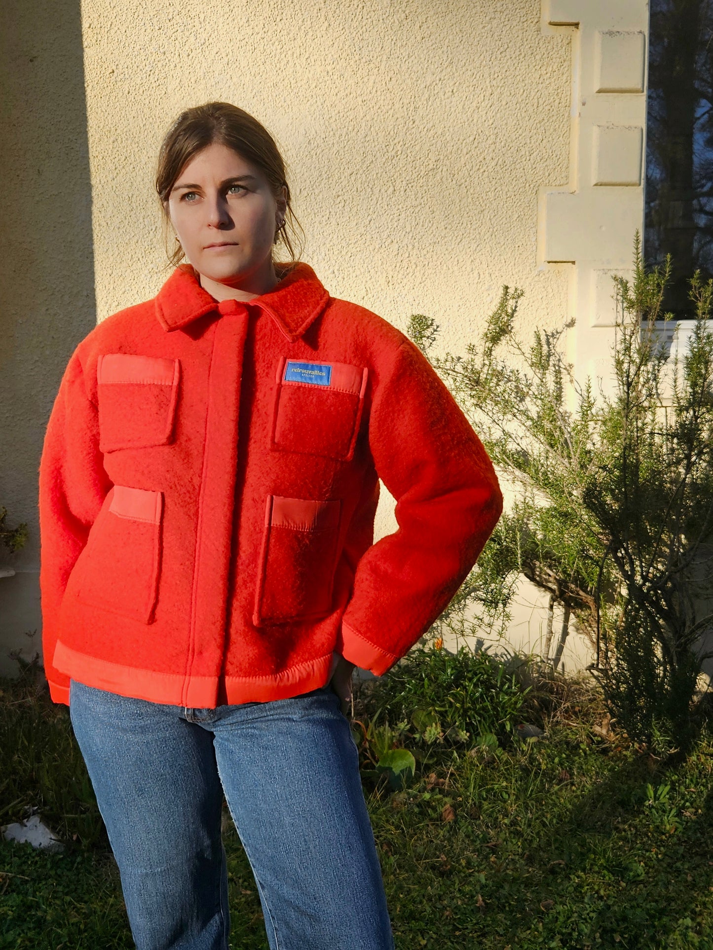 Veste couverture rouge