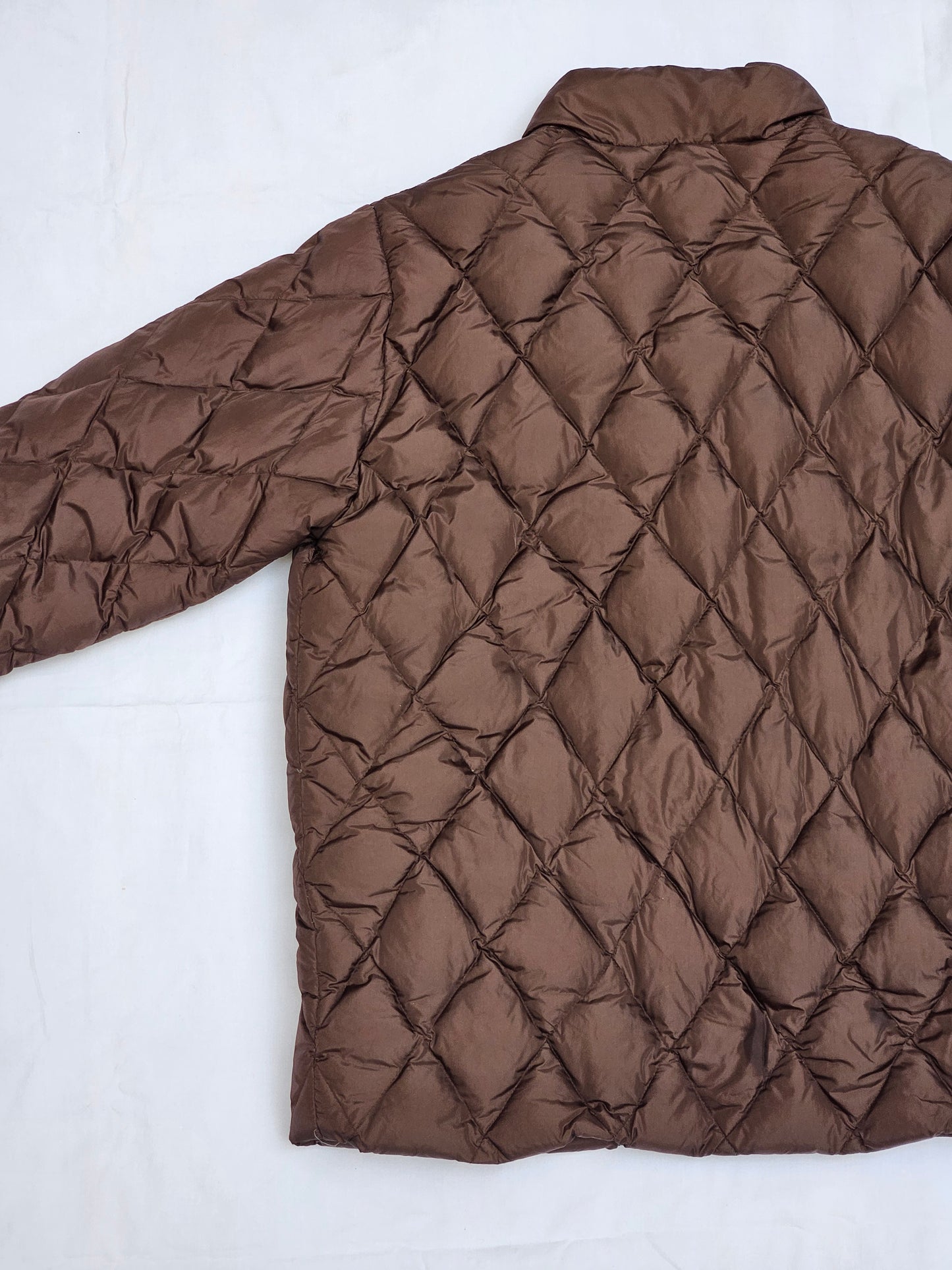 Doudoune marron rembourrage plumes
