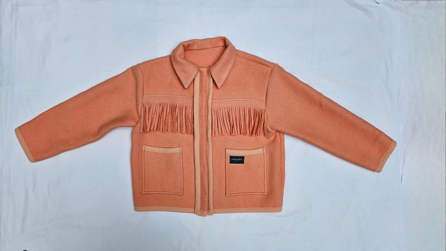 Veste couverture à franges
