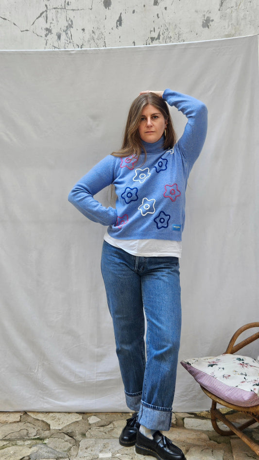 Pull brodé
