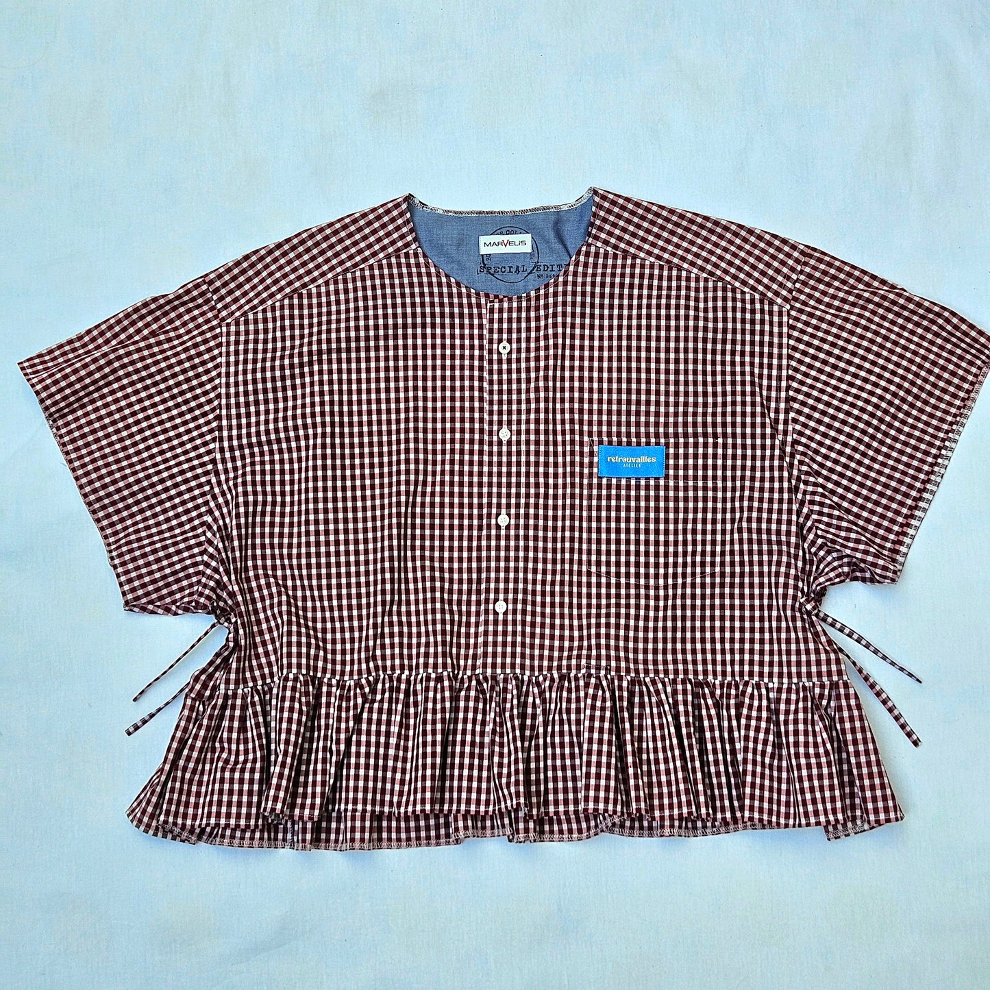 Blouse vichy dos nu