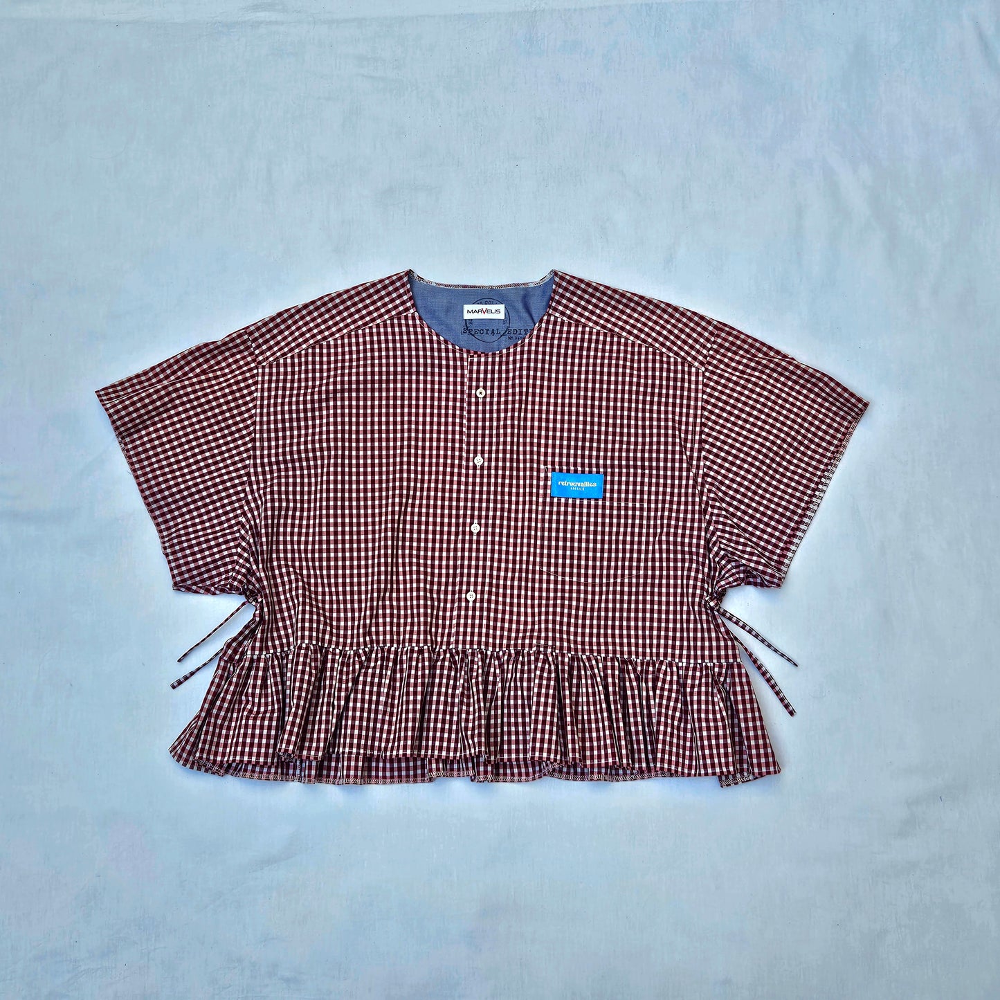 Blouse vichy dos nu