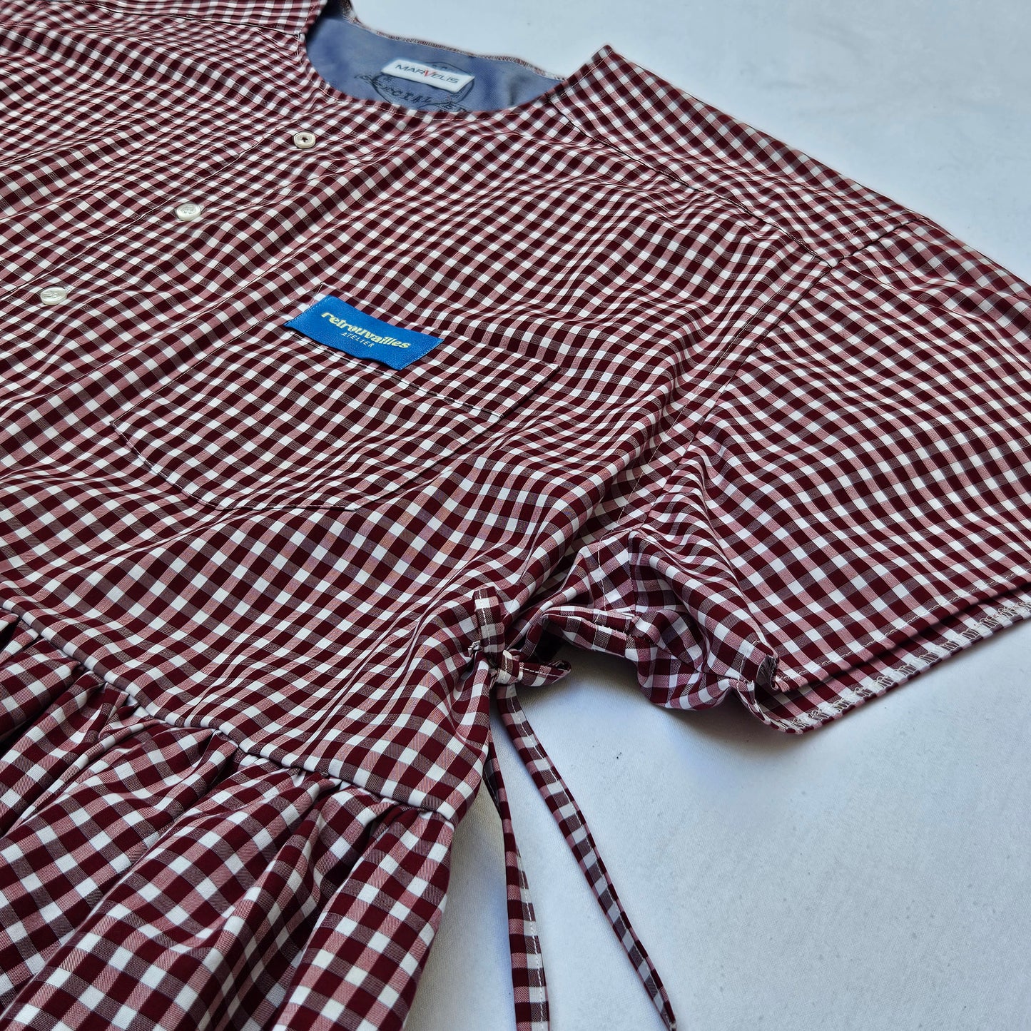 Blouse vichy dos nu