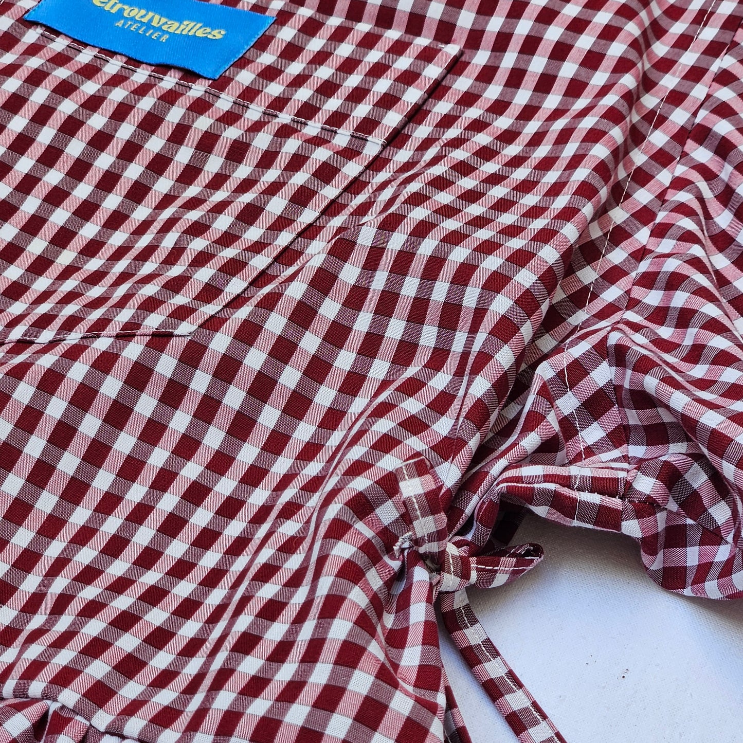 Blouse vichy dos nu