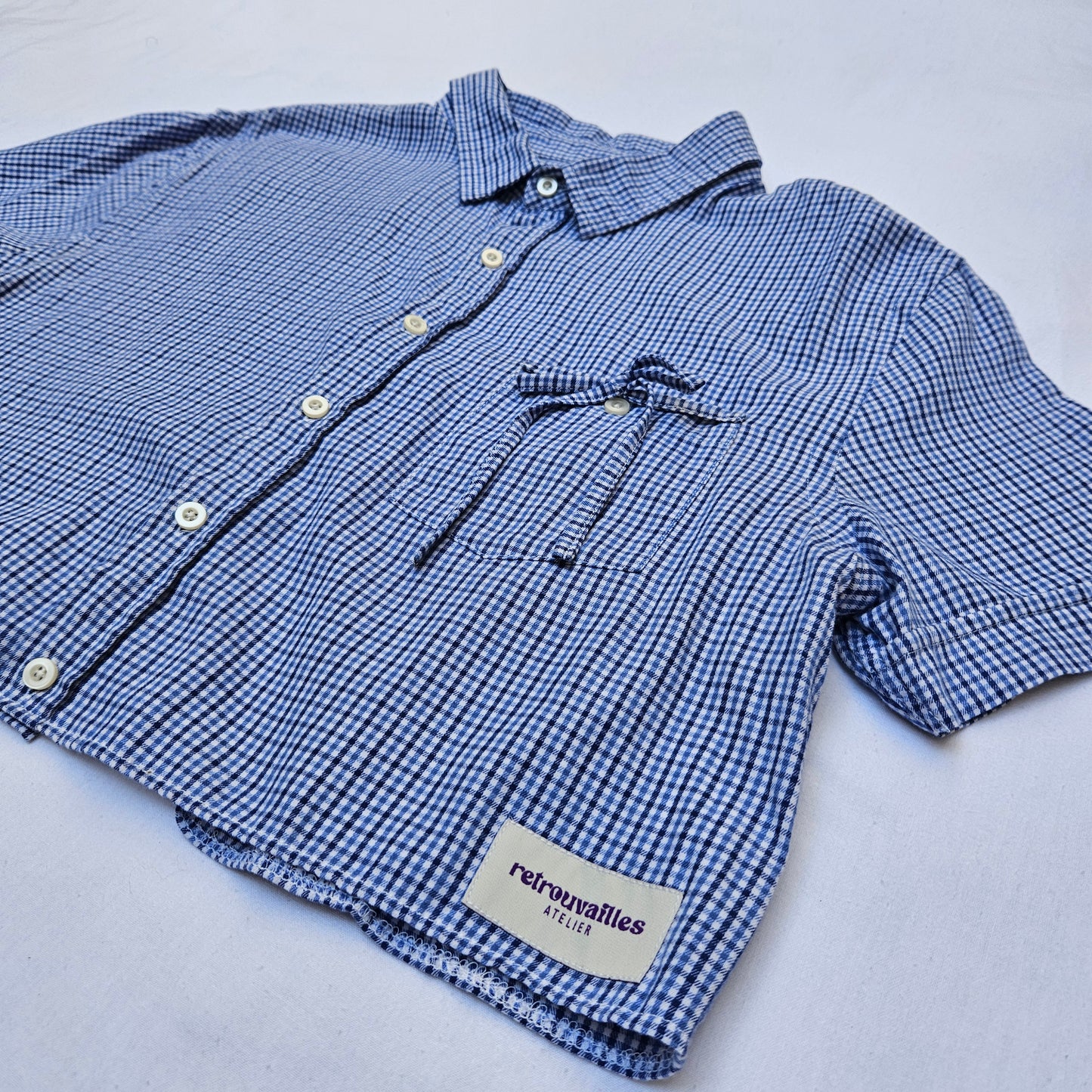 Blouse vichy dos nu