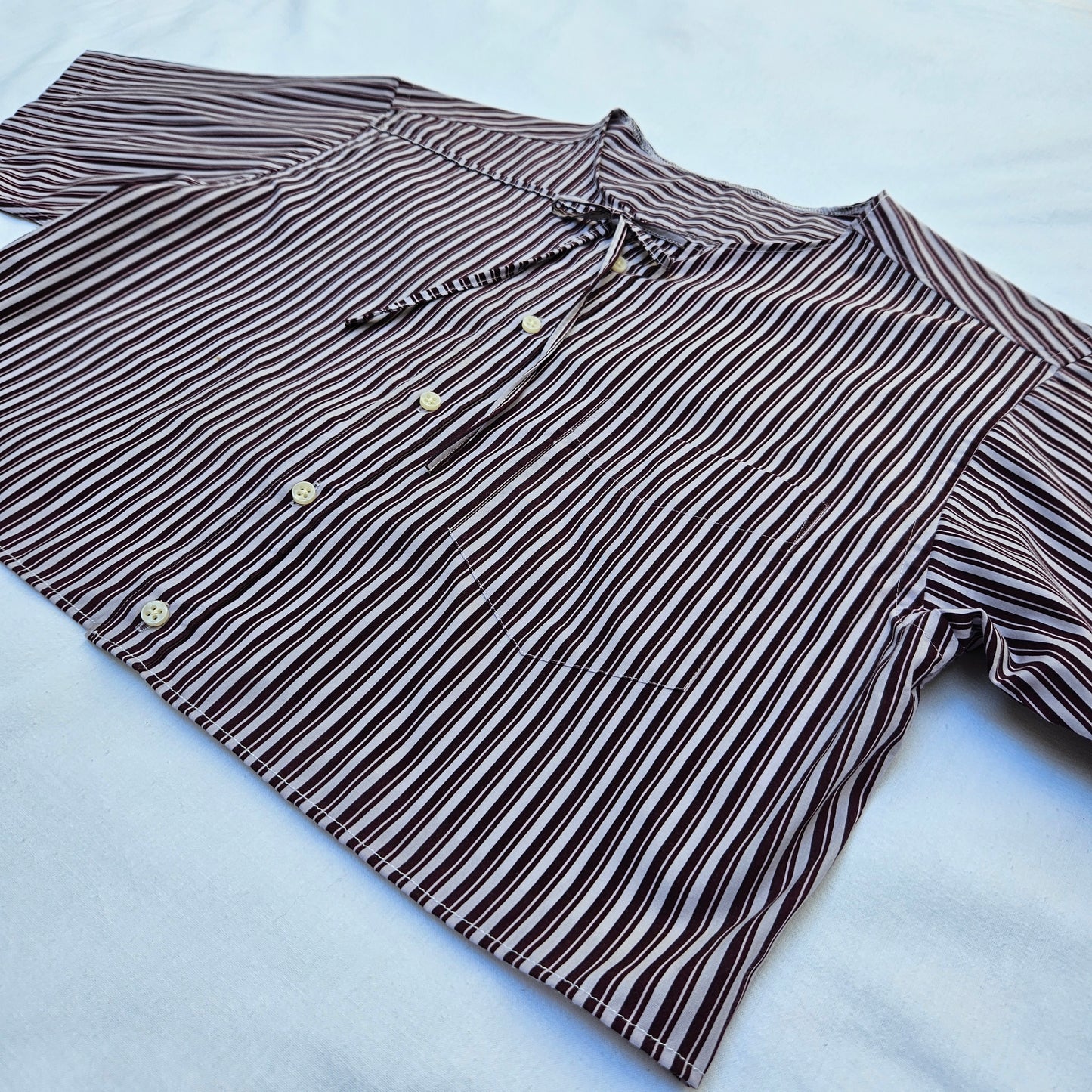 Blouse rayée dos nu