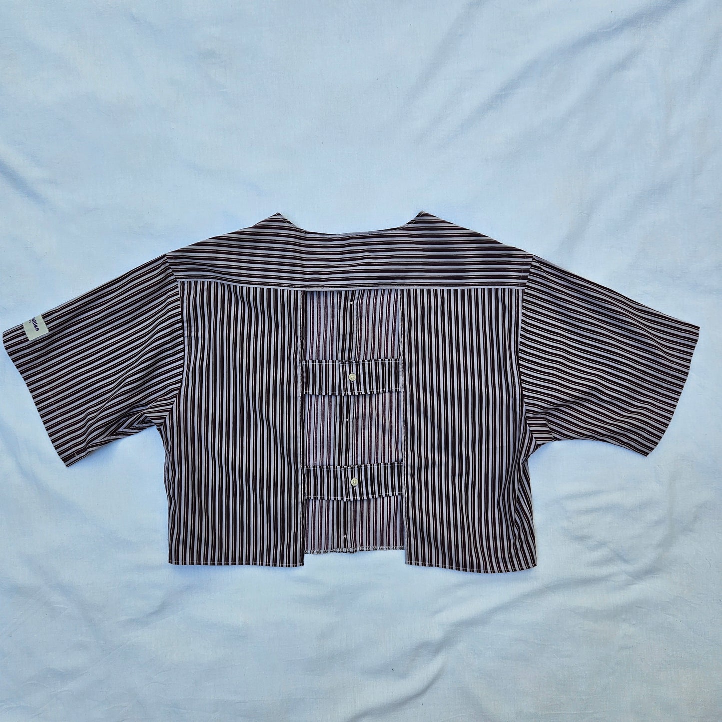 Blouse rayée dos nu