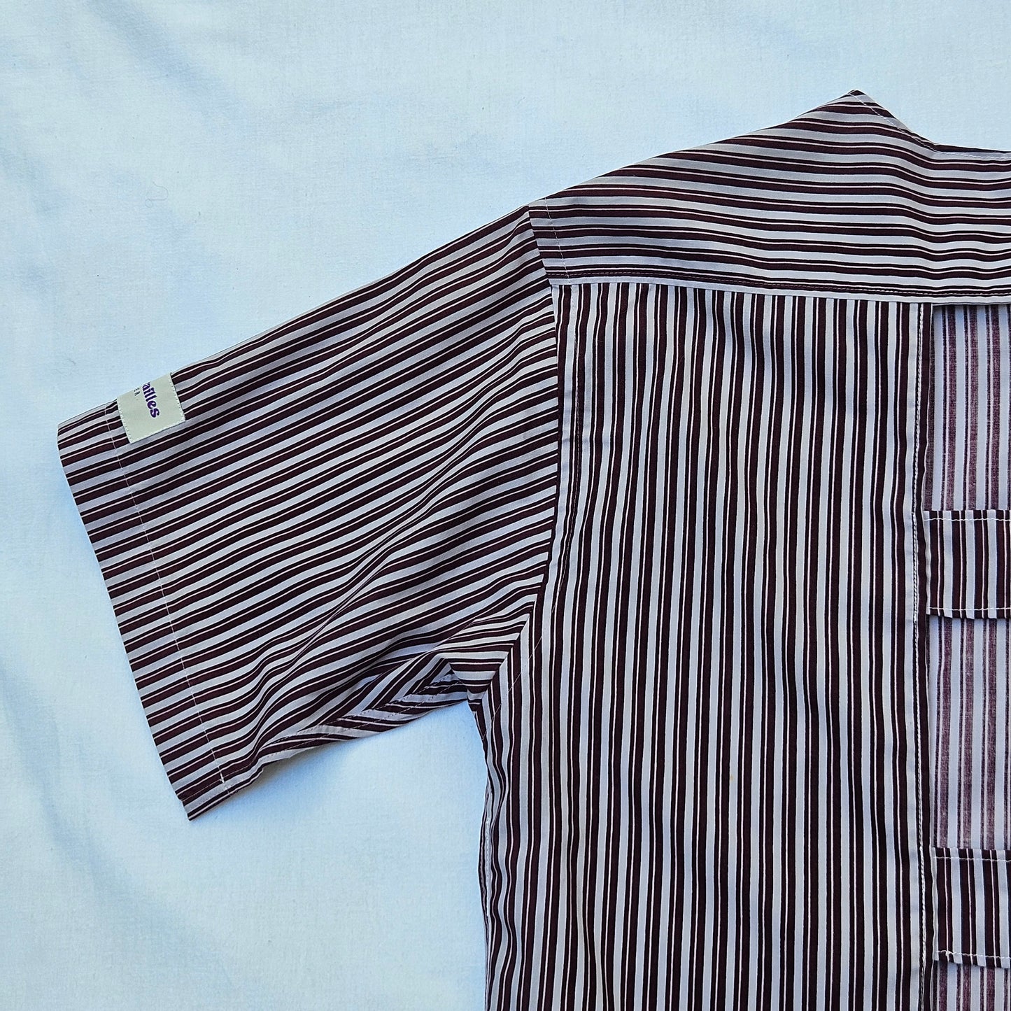 Blouse rayée dos nu