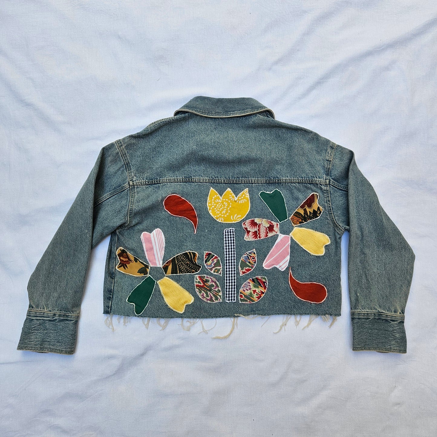 Veste en jean brodée