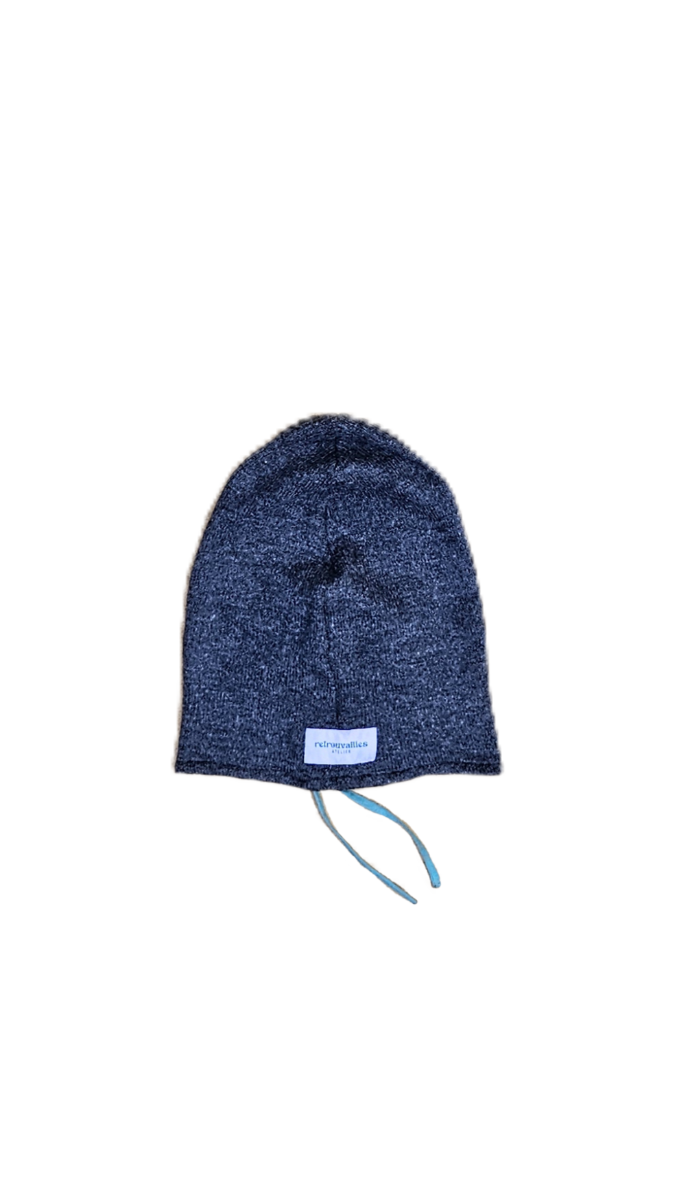 Cagoule gris foncé - cordon vert