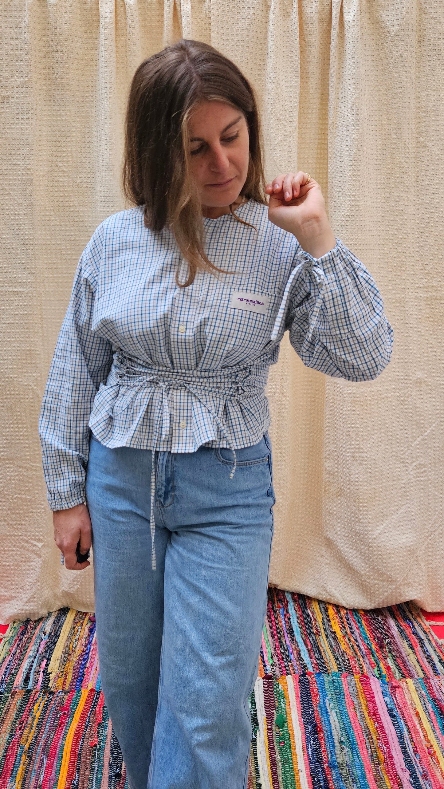 Chemise "corset" à nouer