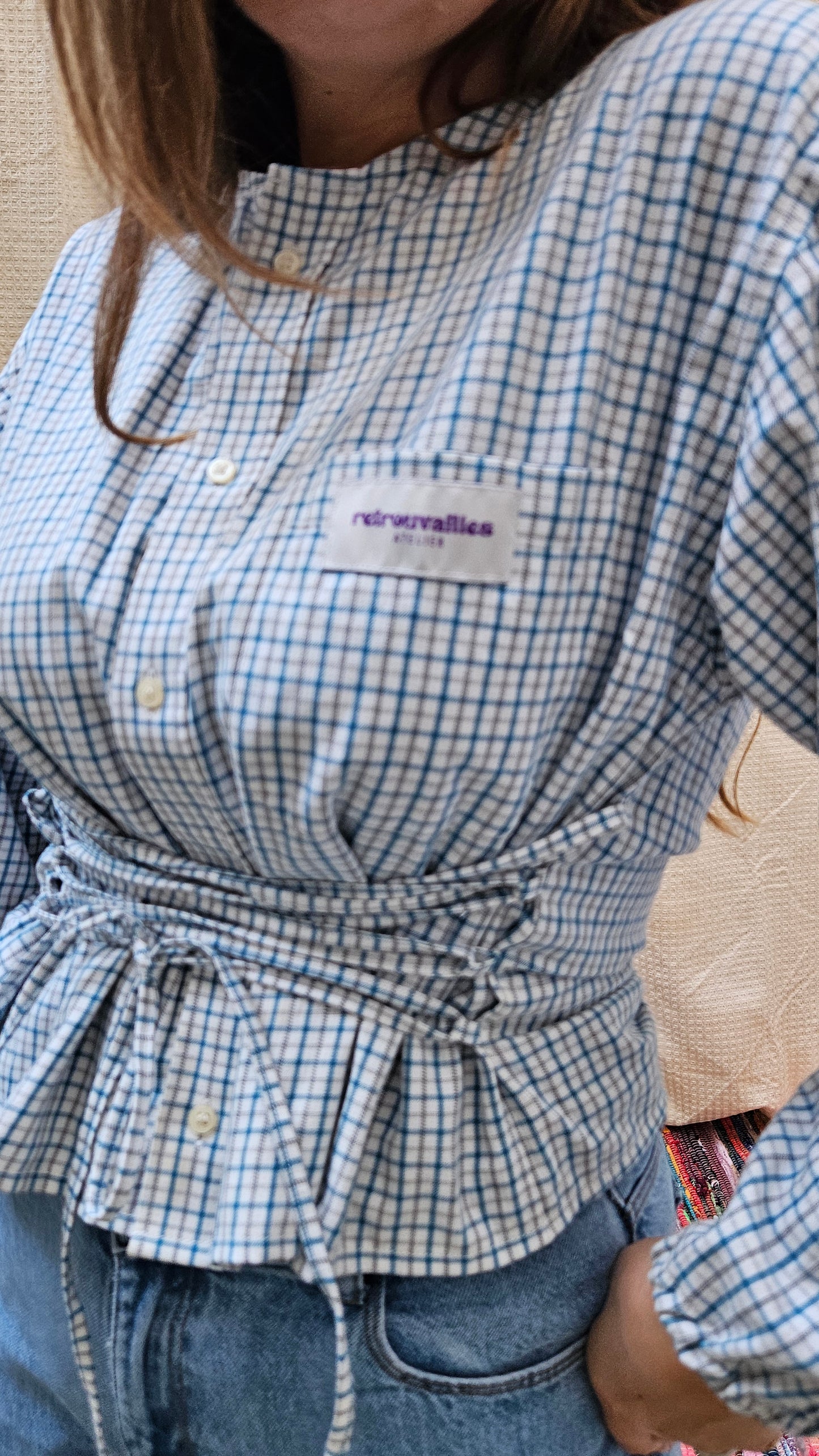 Chemise "corset" à nouer