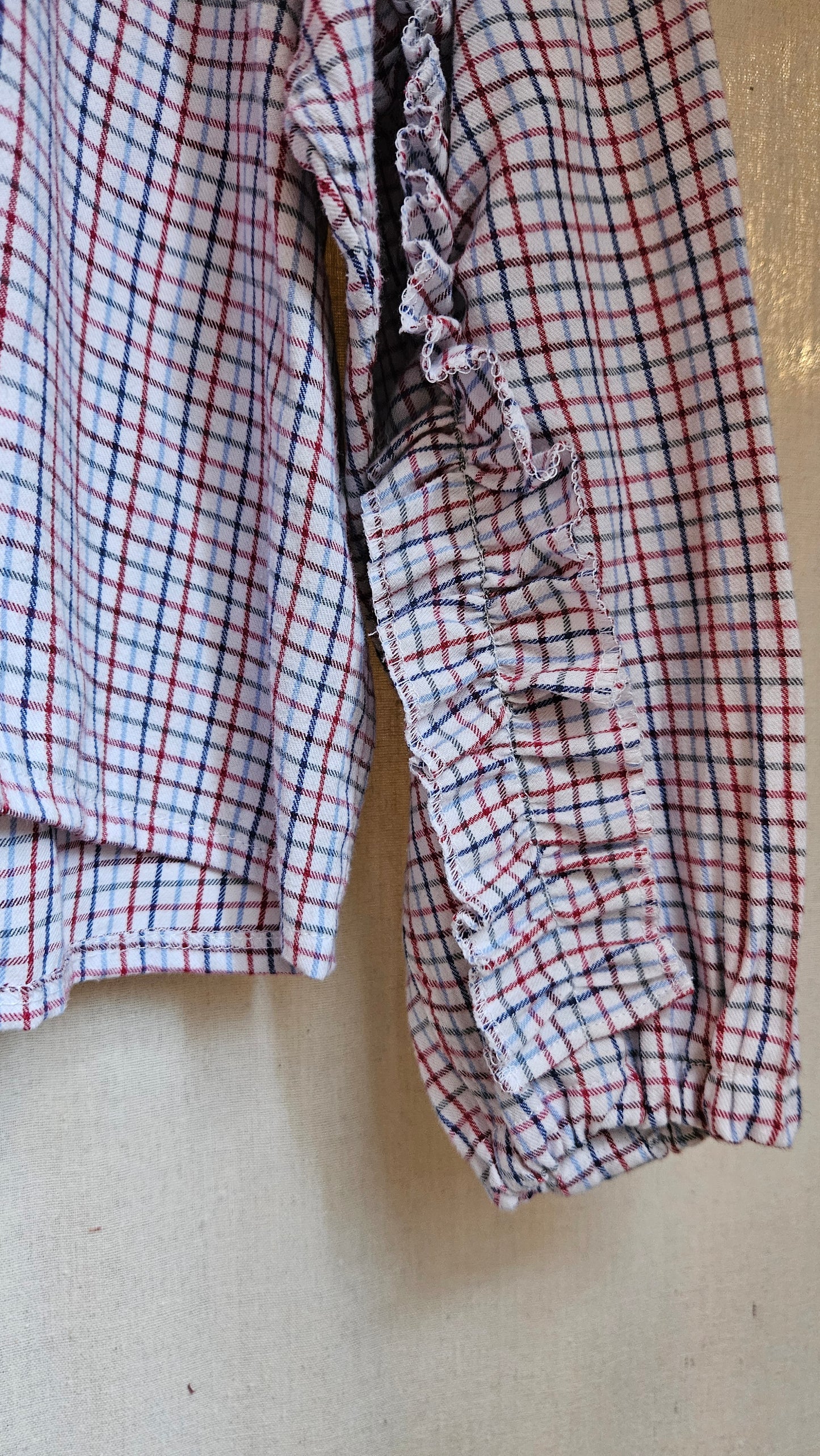 Chemise fronces froufrous