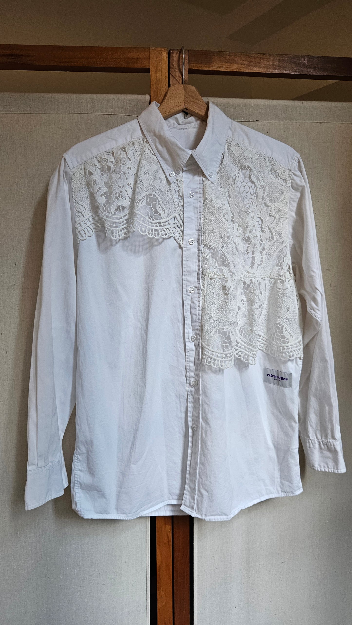 Chemise blanche dentelle