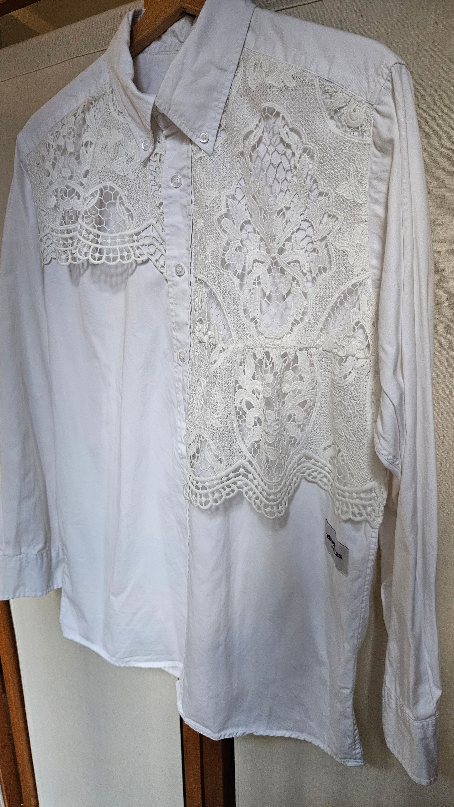 Chemise blanche dentelle