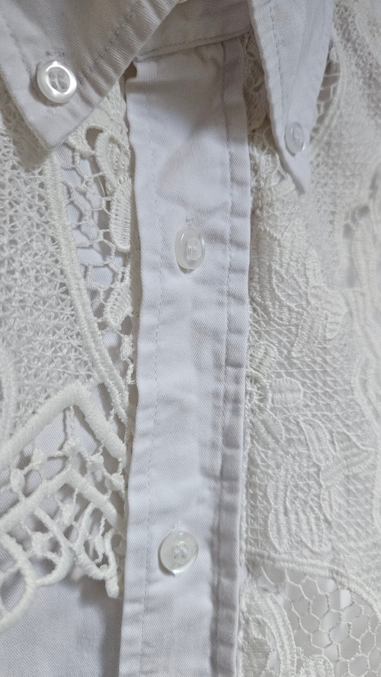 Chemise blanche dentelle