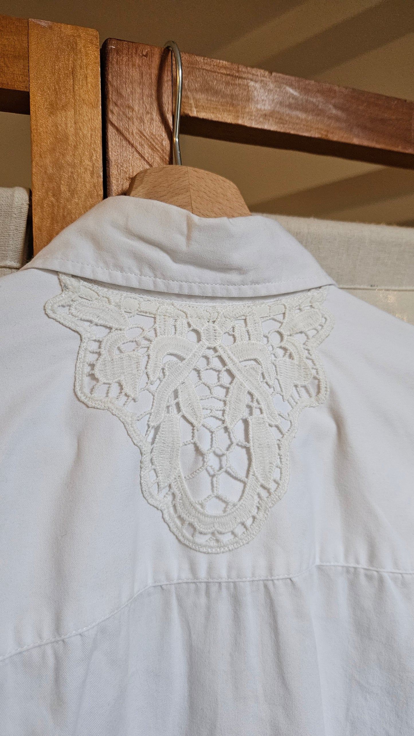 Chemise blanche dentelle