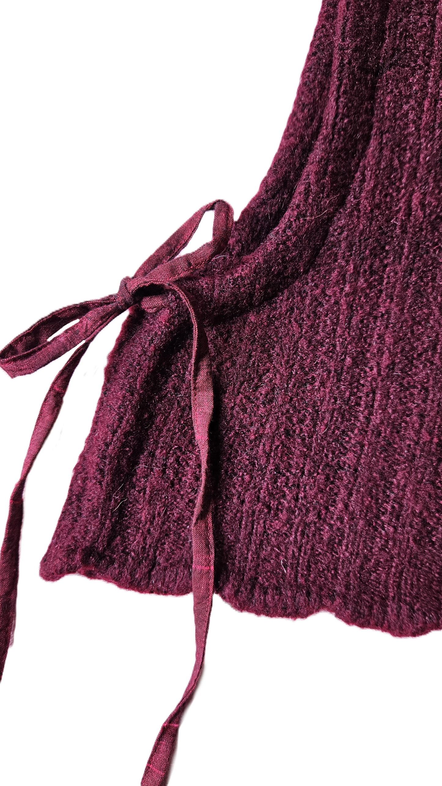 Cagoule bordeaux - cordon bordeaux