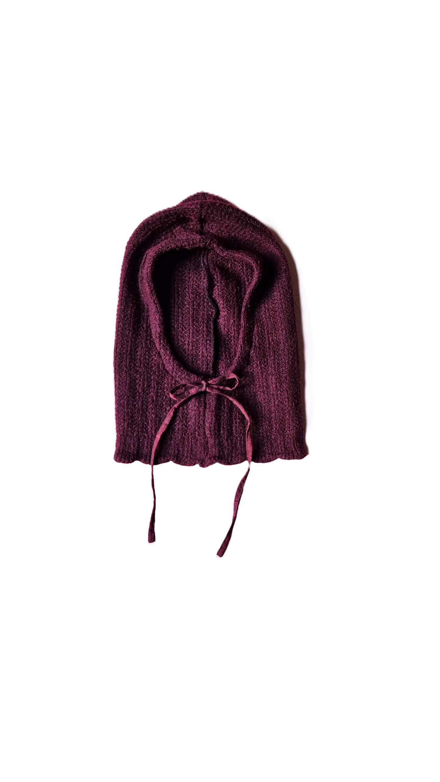 Cagoule bordeaux - cordon bordeaux