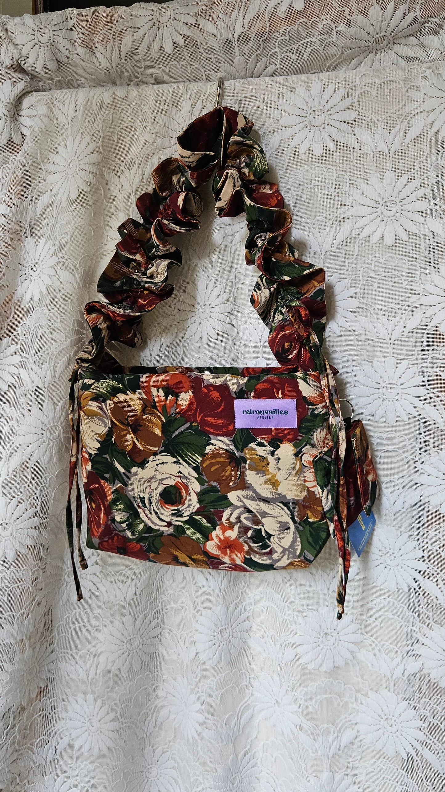 Sac 1 anse réglable imprimé floral