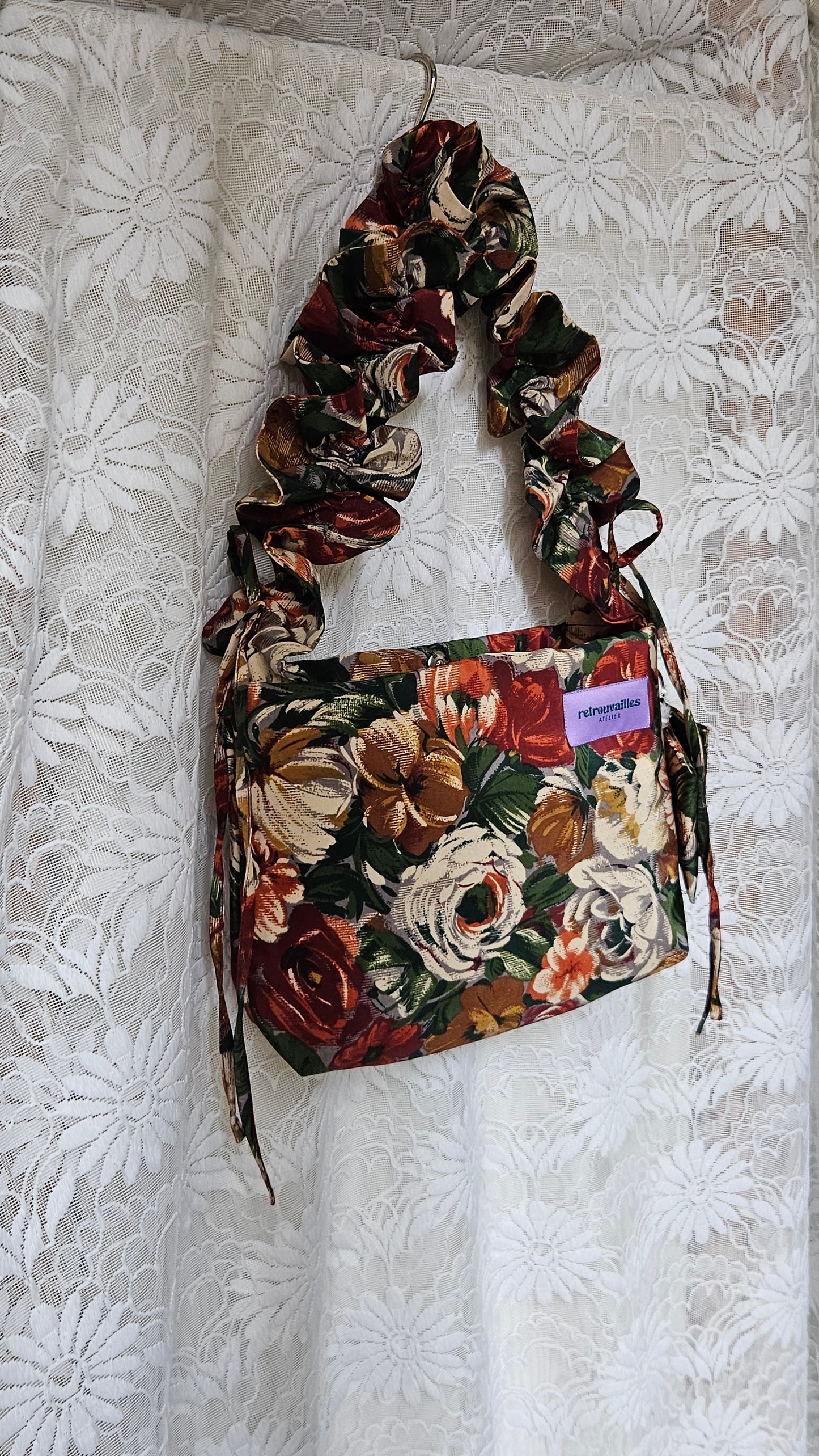 Sac 1 anse réglable imprimé floral