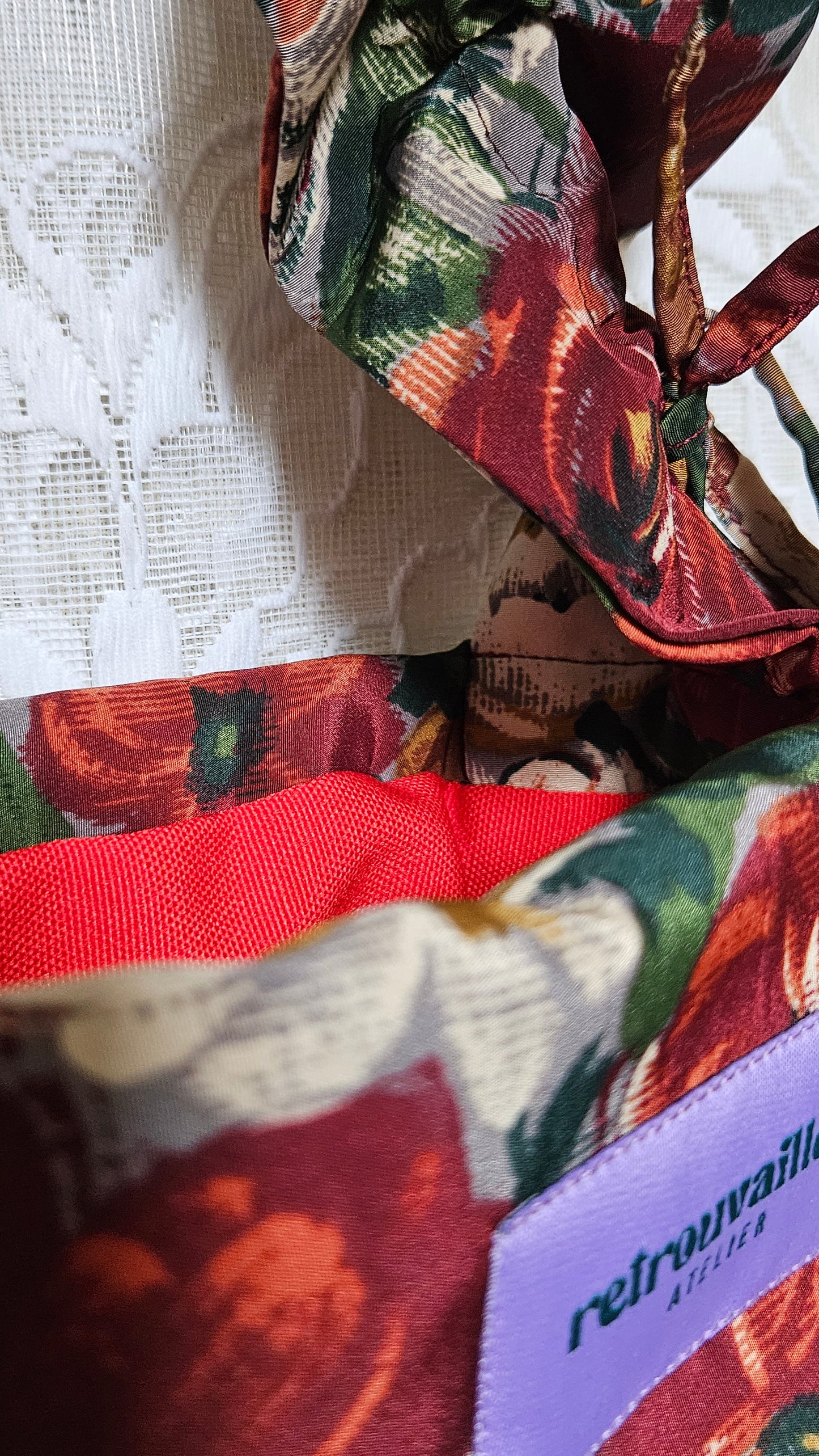 Sac 1 anse réglable imprimé floral