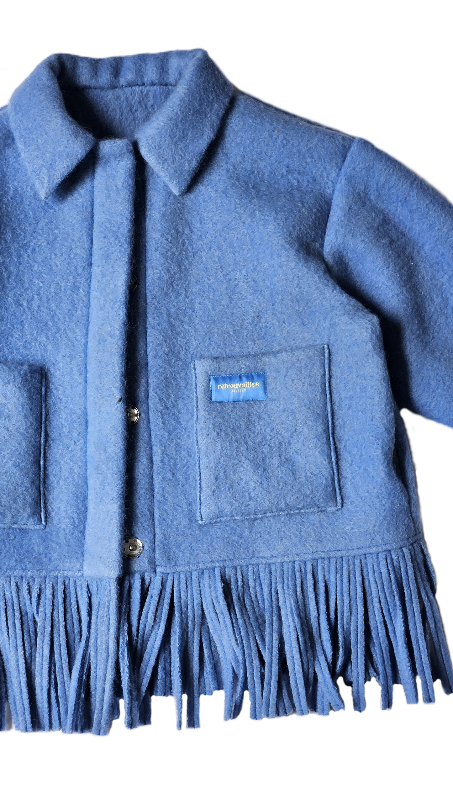 Veste couverture franges