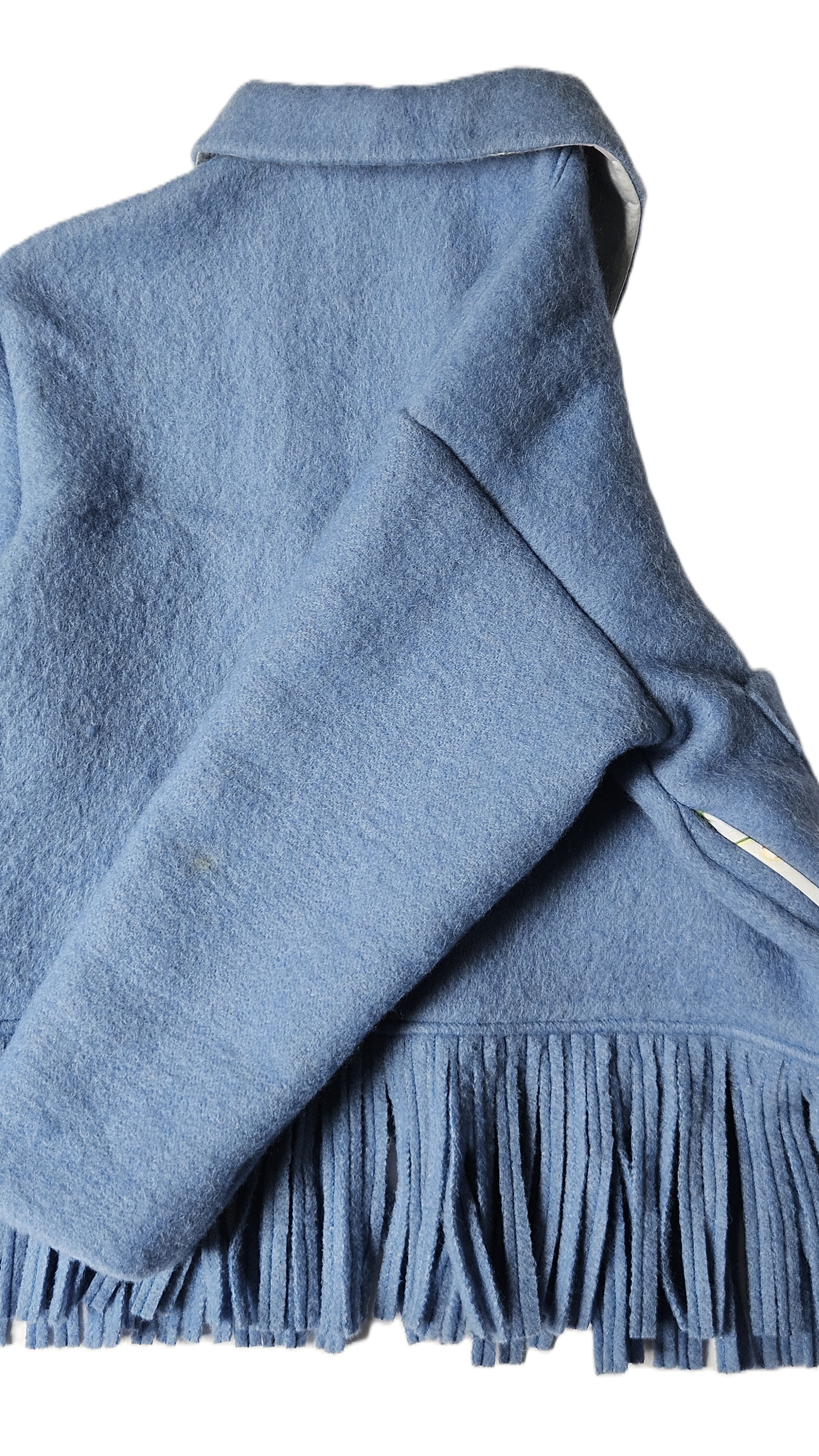 Veste couverture franges