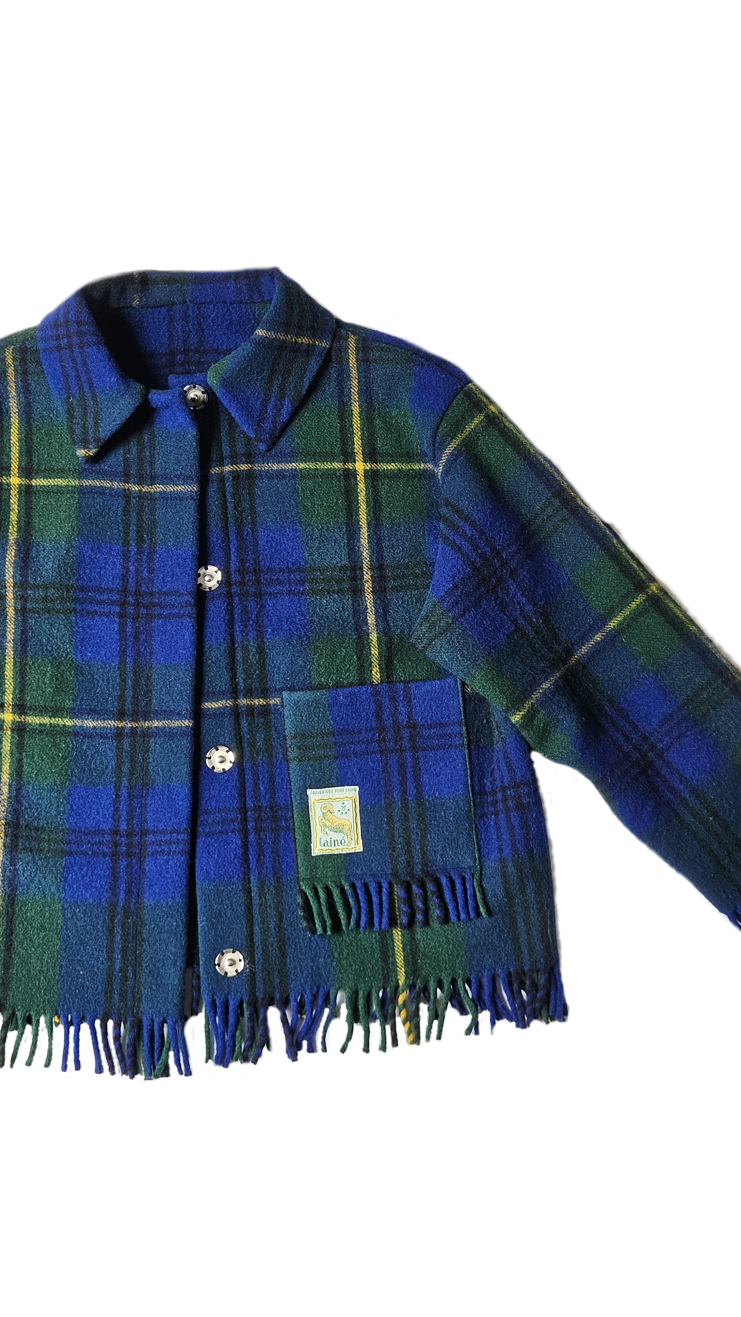 Veste couverture franges