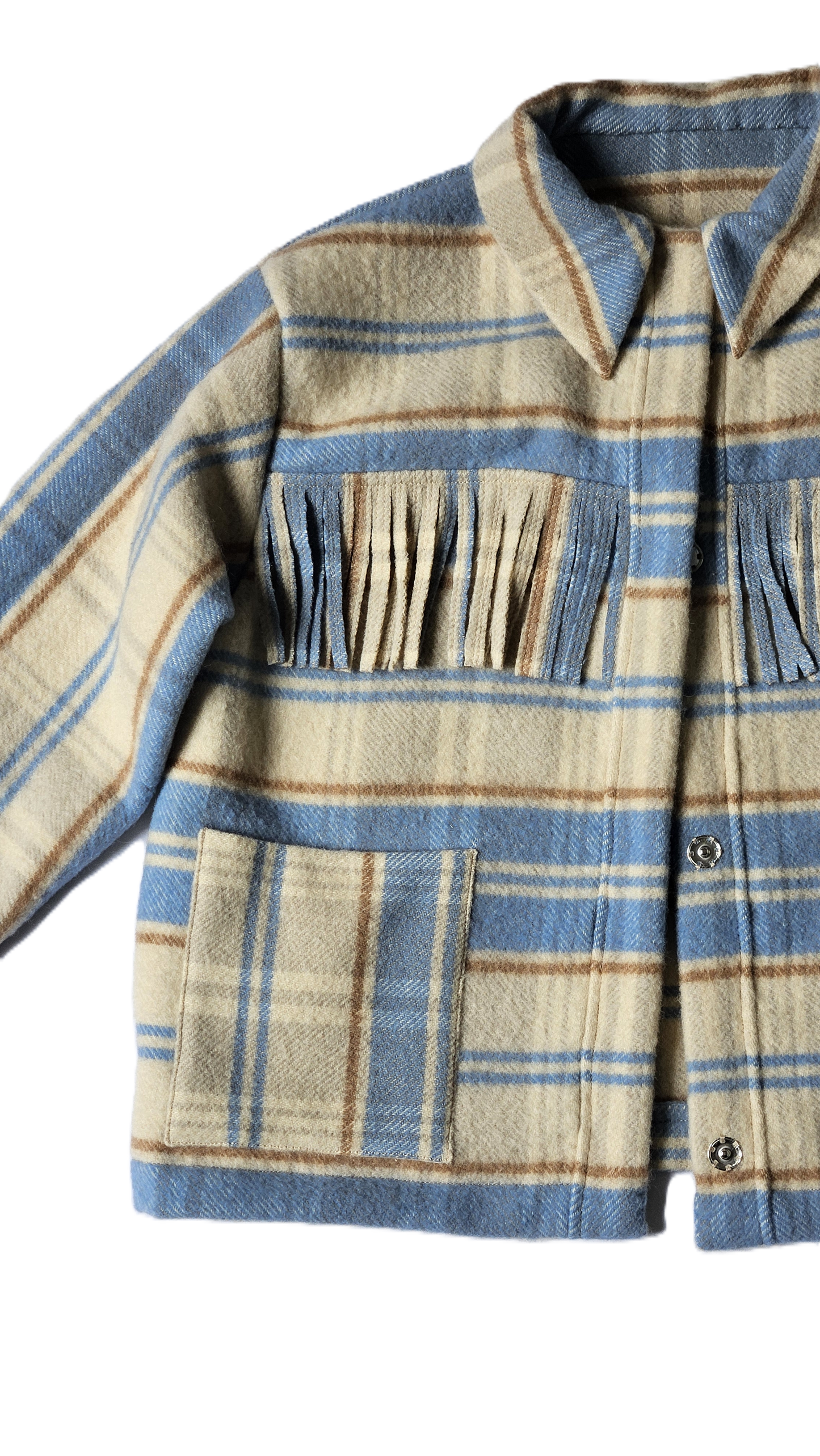 Veste couverture franges