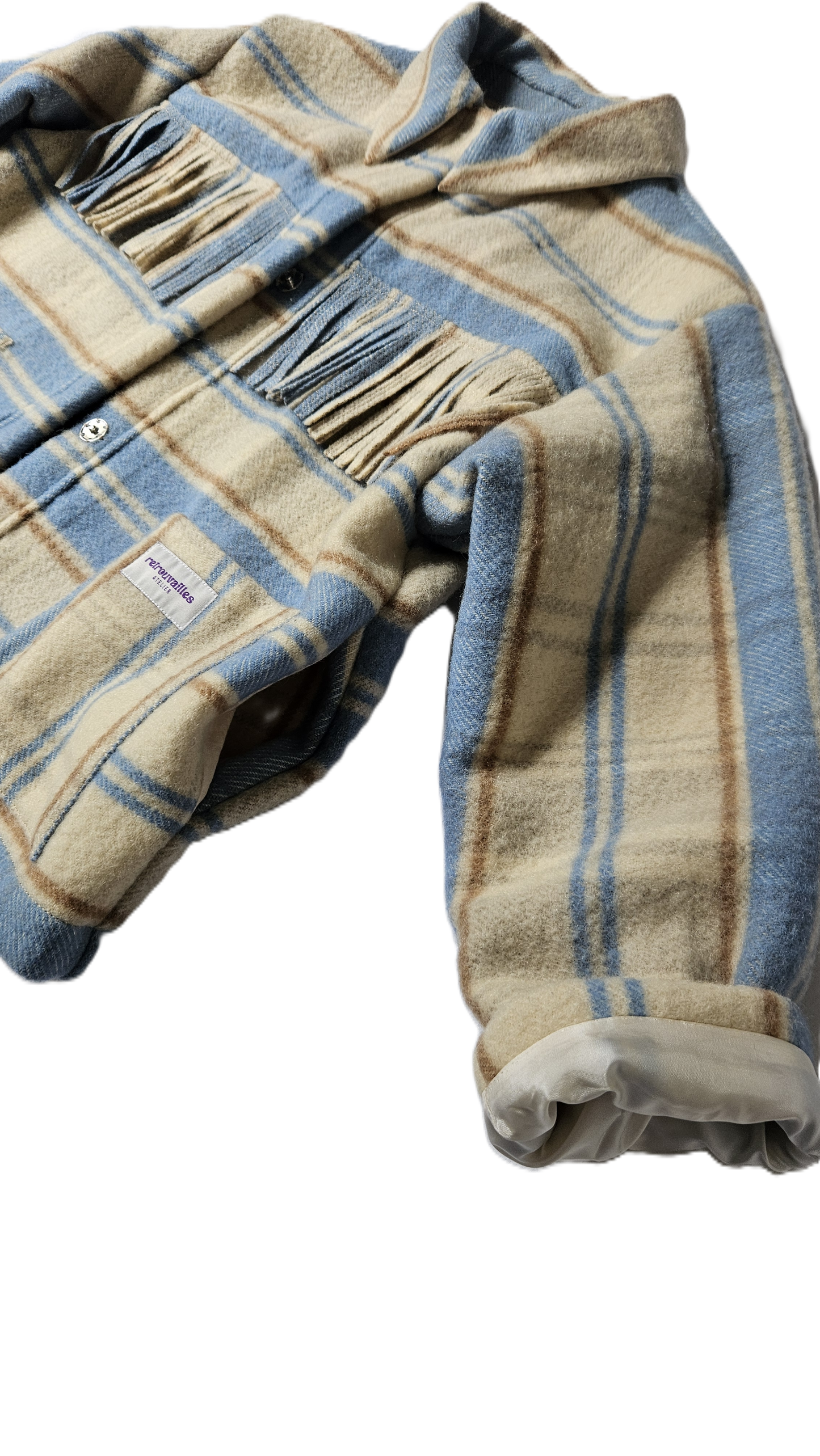 Veste couverture franges