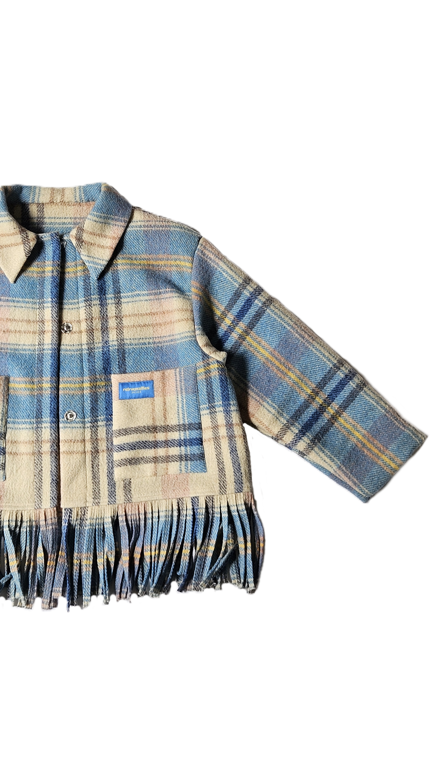 Veste couverture franges