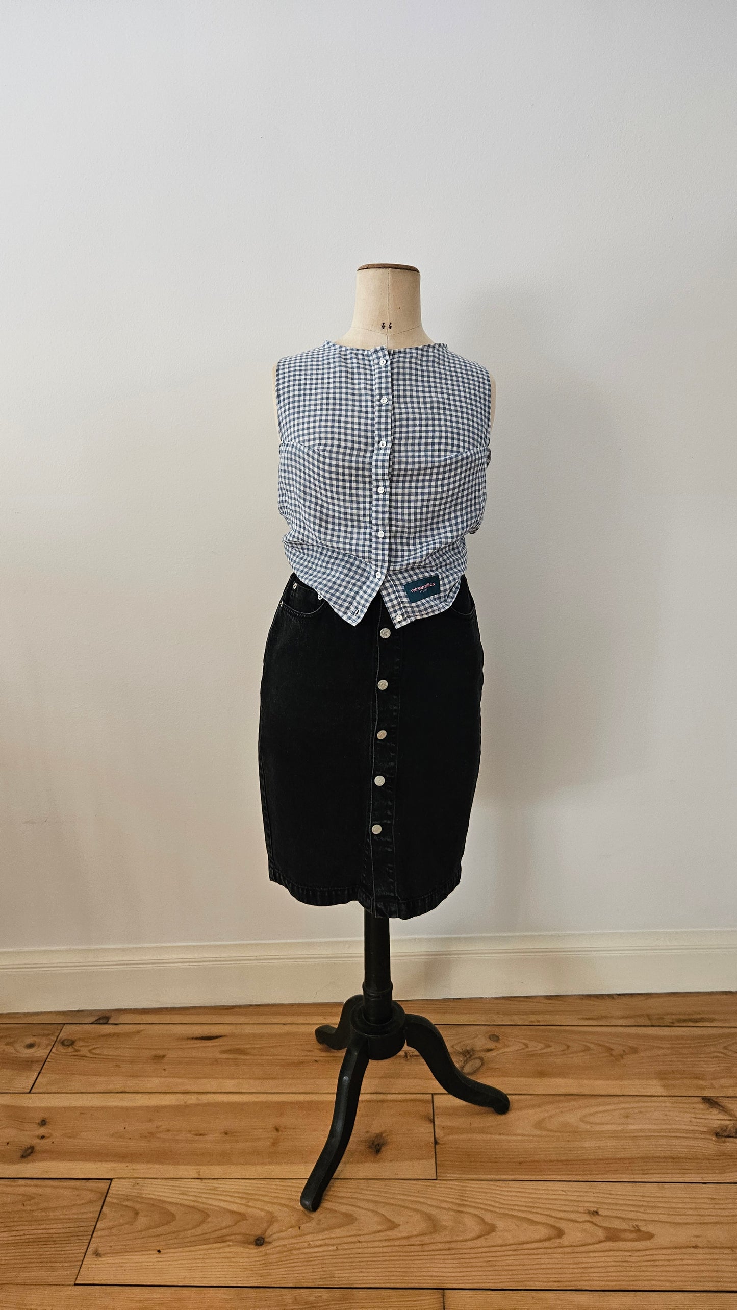 Blouse dos-nu à nouer