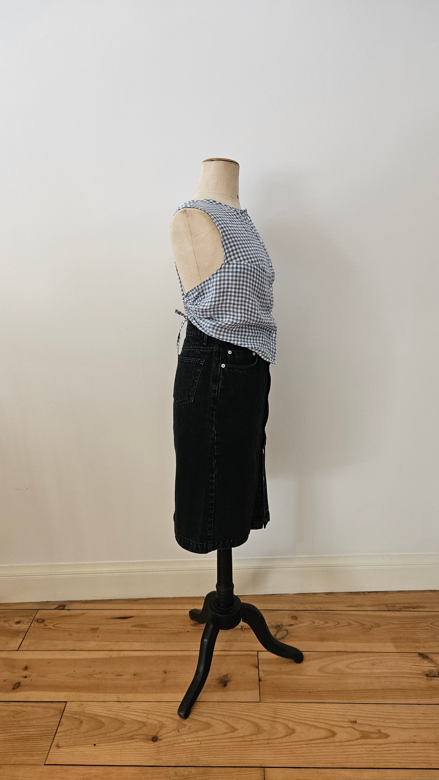 Blouse dos-nu à nouer