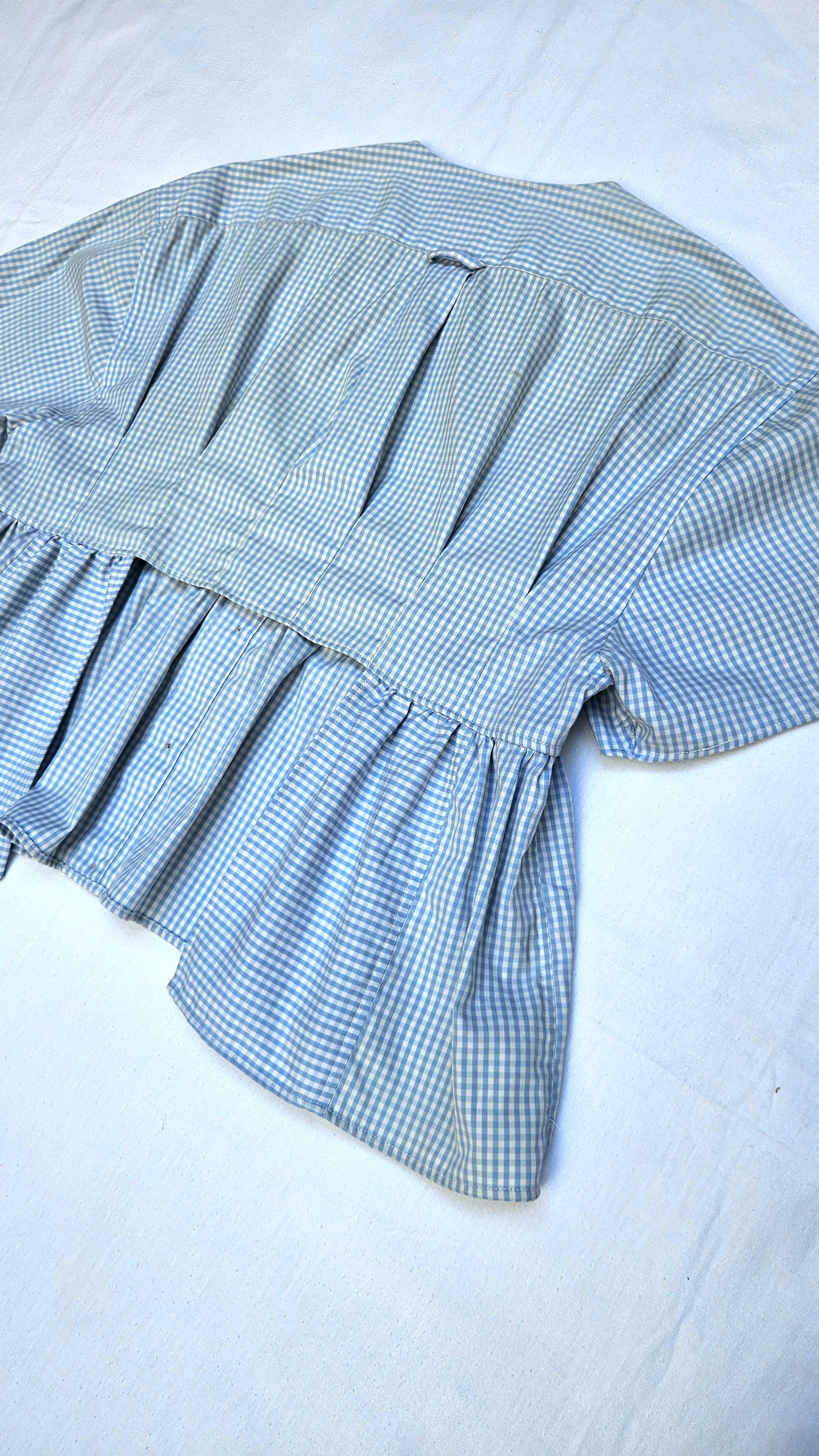 Blouse vichy dos mi-nu